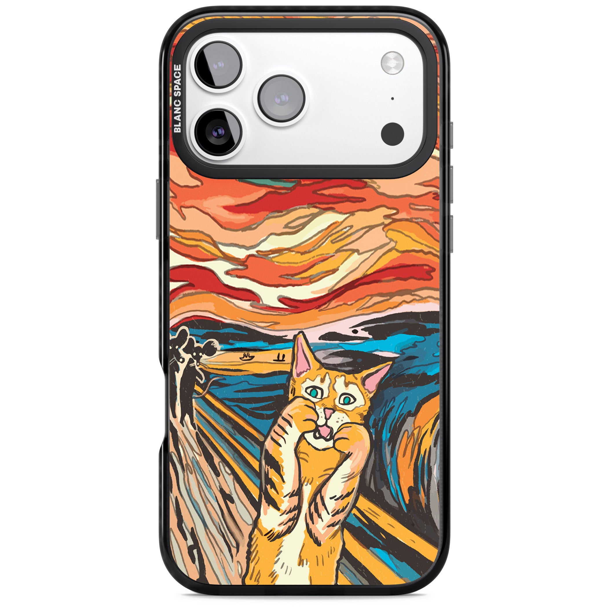 The Meow iPhone 17 Pro Max Impact Pro Black Phone Case
