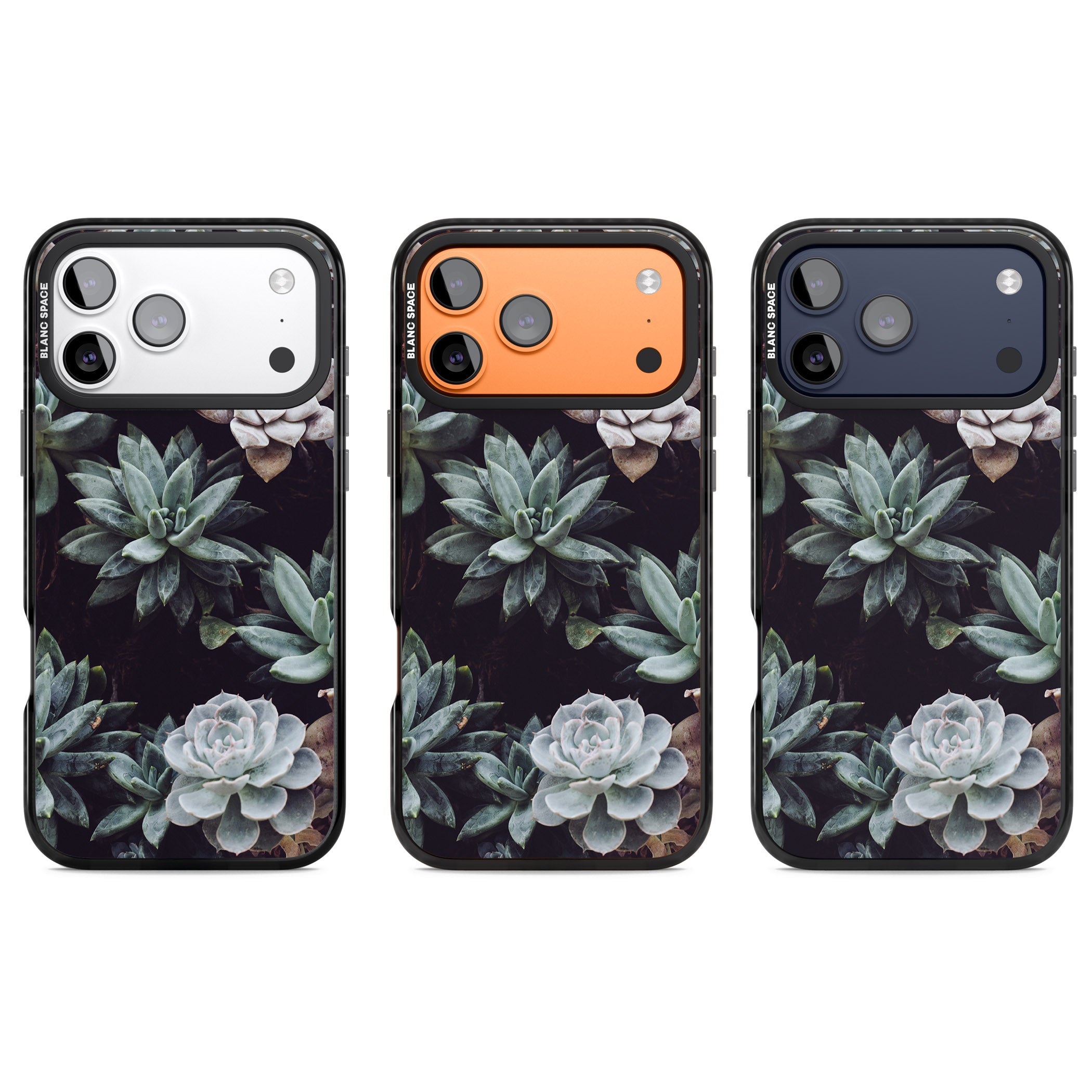 Succulent Bloom Mixed iPhone 17 Pro Impact Pro Black Phone Case APT Impact Protection