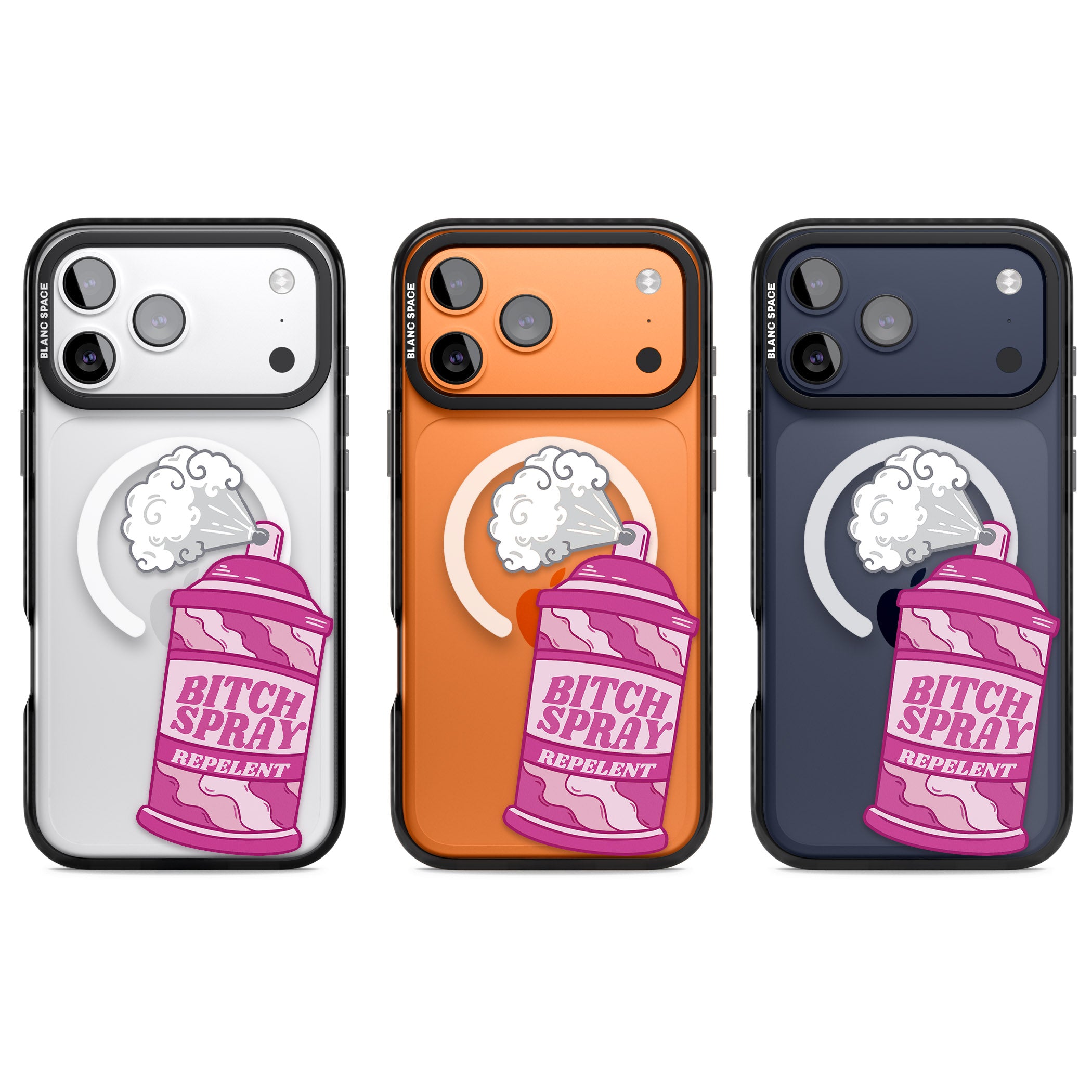 B*Tch Spray iPhone 17 Pro Impact Pro Black Phone Case APT Impact Protection