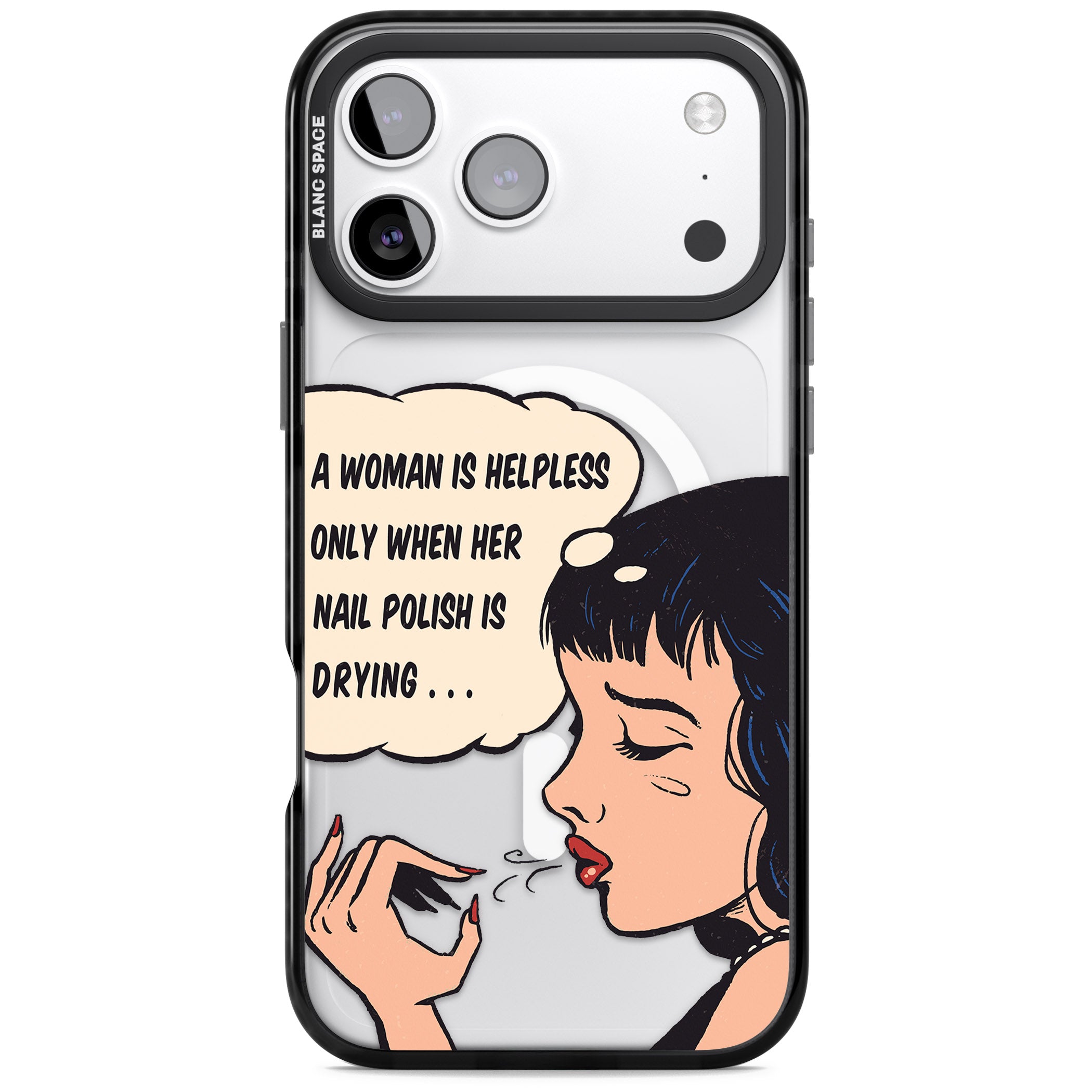 Drying Nails Pop Art iPhone 17 Pro Max Impact Pro Black Phone Case