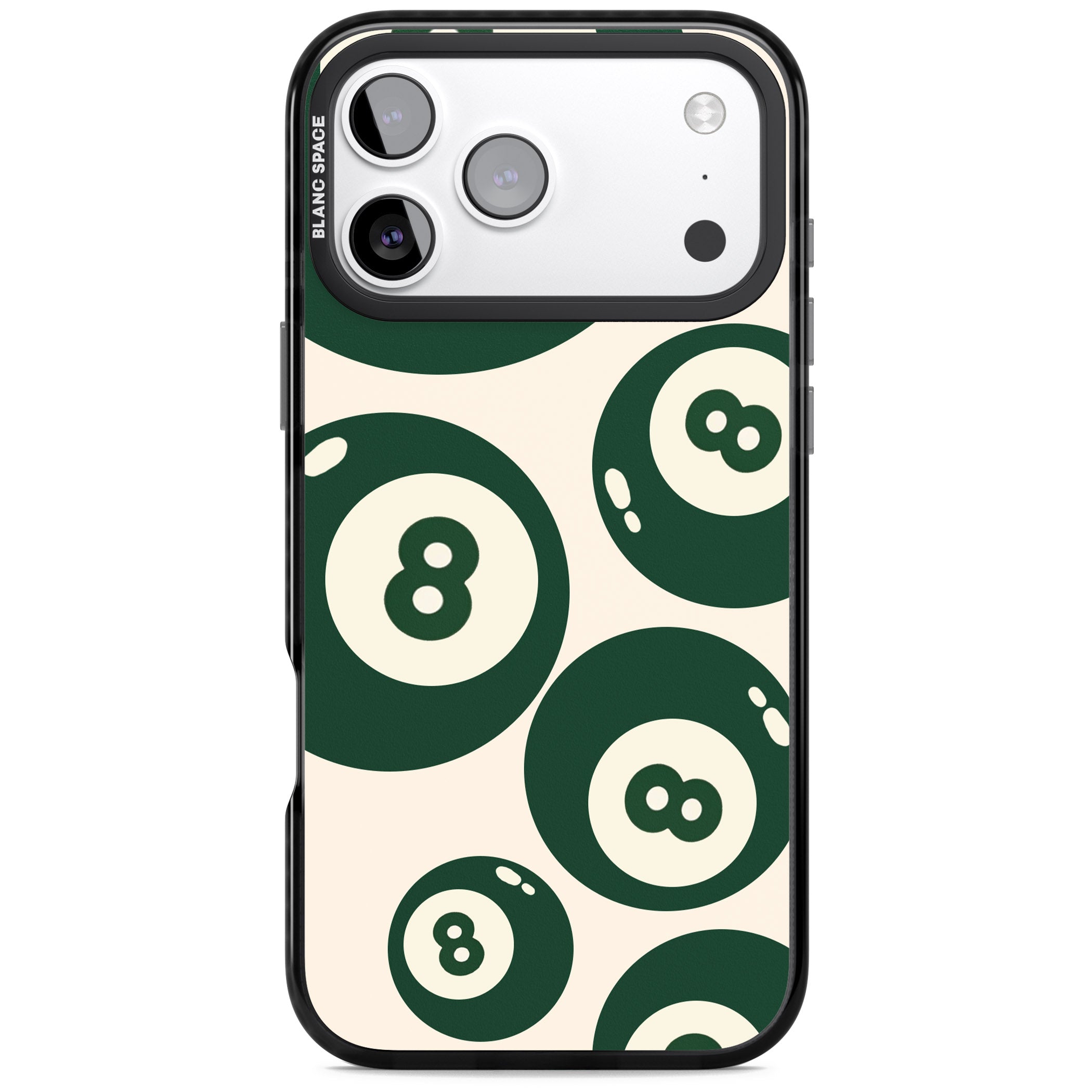 Green Eight Balls iPhone 17 Pro Max Impact Pro Black Phone Case