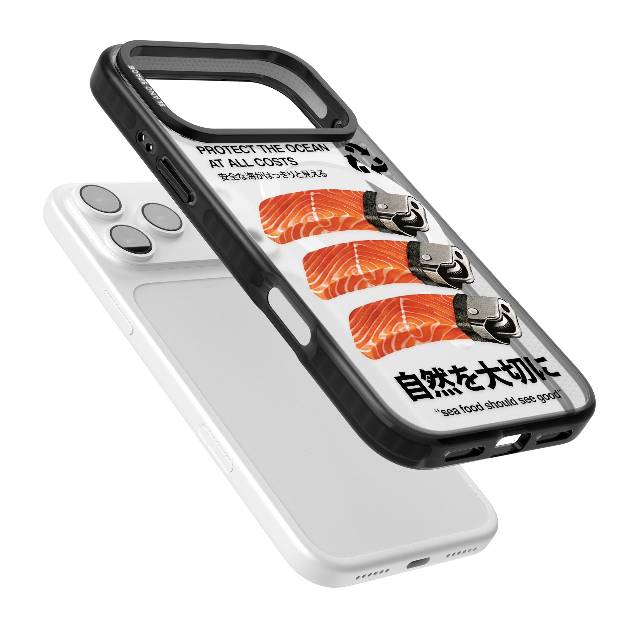 Protect The Ocean iPhone 17 Pro Max Impact Pro Black Phone Case Colours