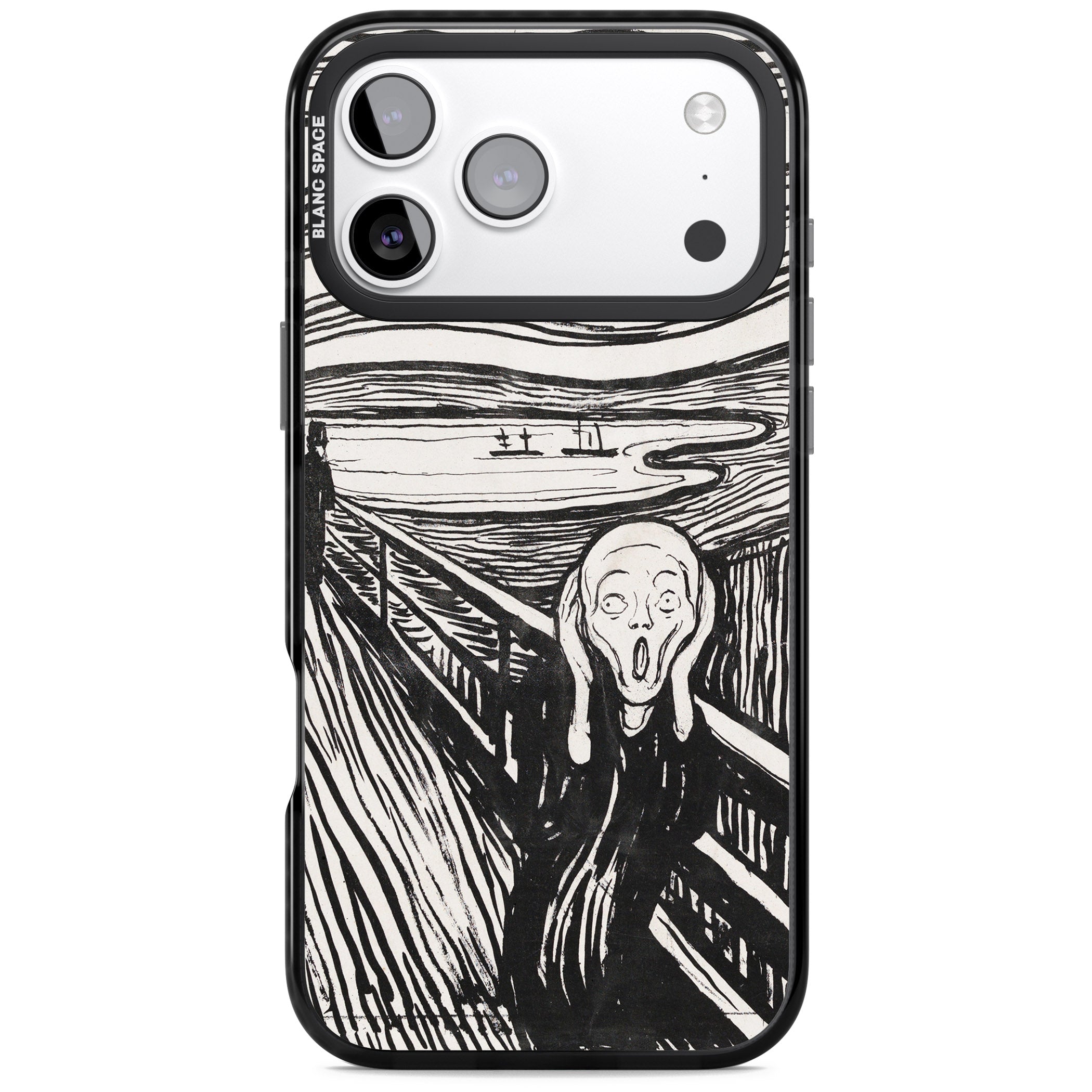 The Scream iPhone 17 Pro Max Impact Pro Black Phone Case