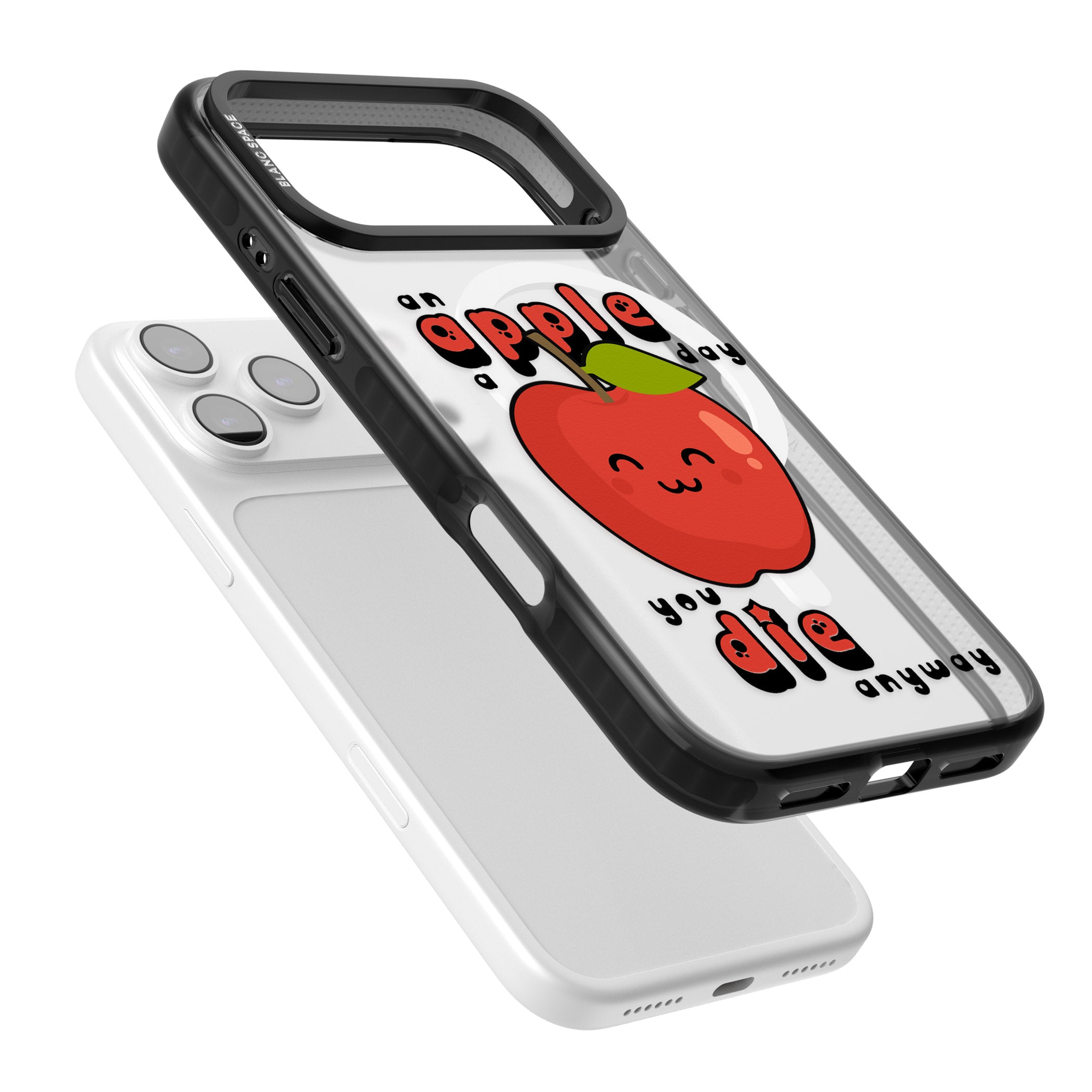 An Apple A Day iPhone 17 Pro Impact Pro Black Phone Case Colours