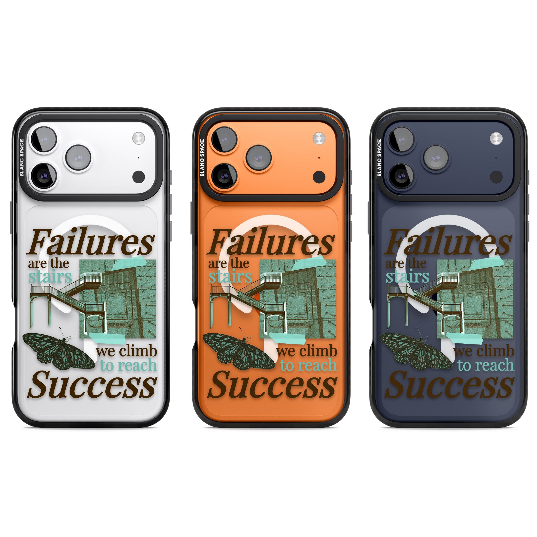 Fail To Succeed iPhone 17 Pro Impact Pro Black Phone Case APT Impact Protection