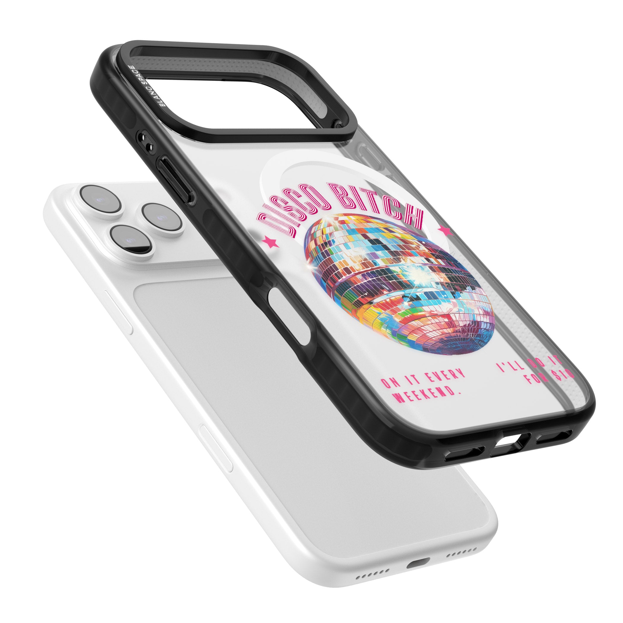 Disco B Tch iPhone 17 Pro Max Impact Pro Black Phone Case Colours