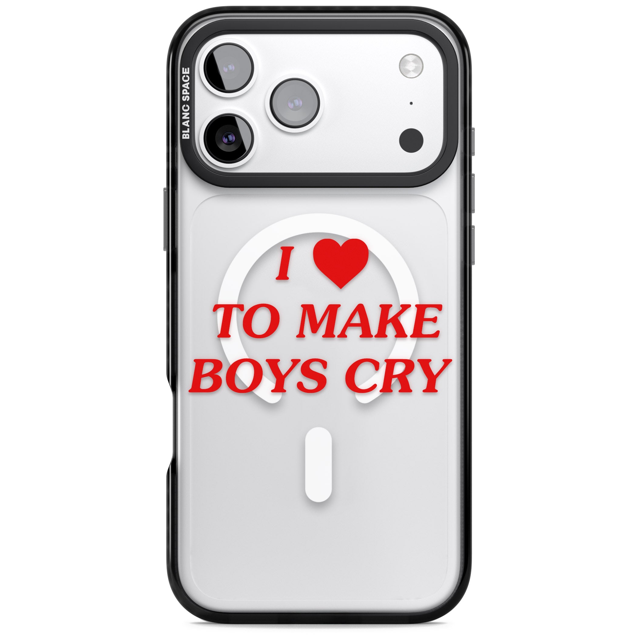 I Love To Make Boys Cry iPhone 17 Pro Max Impact Pro Black Phone Case