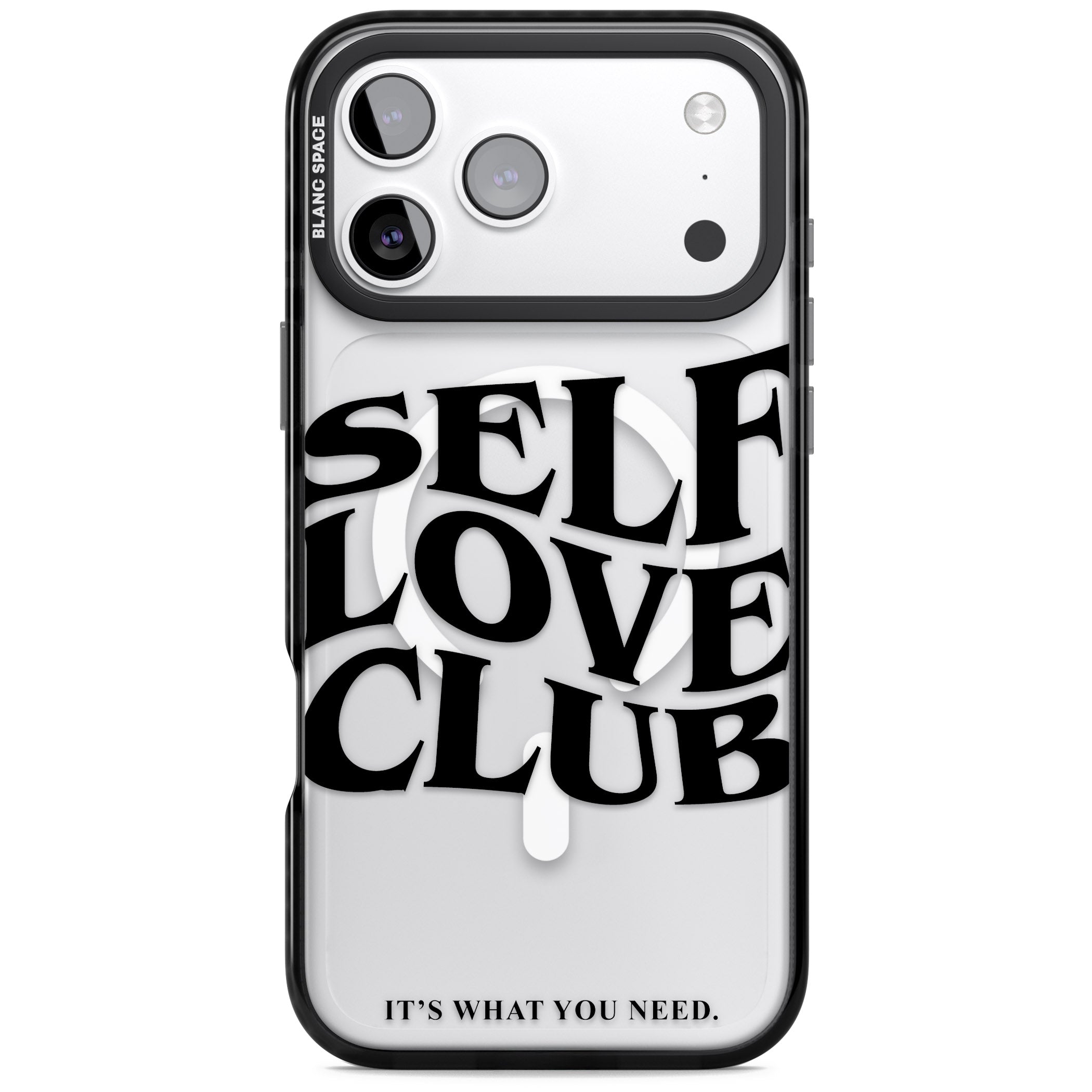 Self Love Club Black iPhone 17 Pro Max Impact Pro Black Phone Case