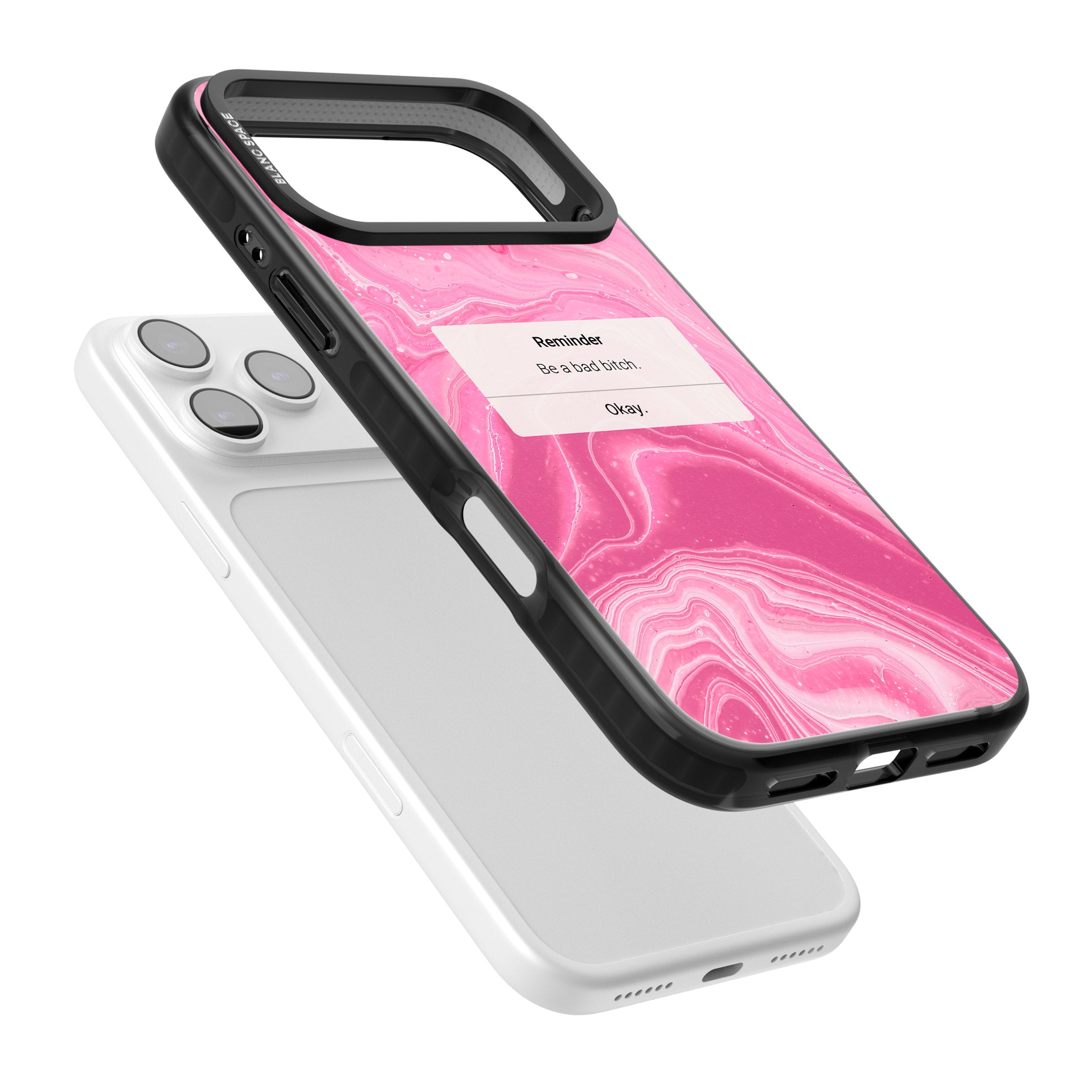 Bad Bitch Reminder iPhone 17 Pro Max Impact Pro Black Phone Case Colours