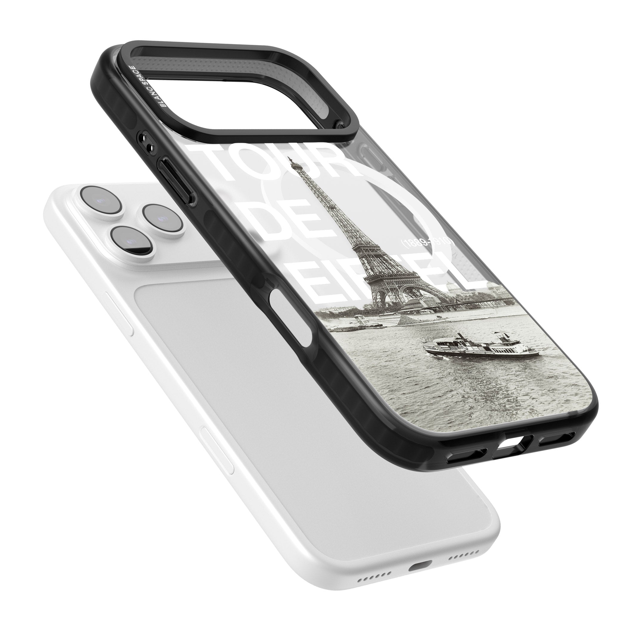 Tour De Eiffel iPhone 17 Pro Max Impact Pro Black Phone Case Colours