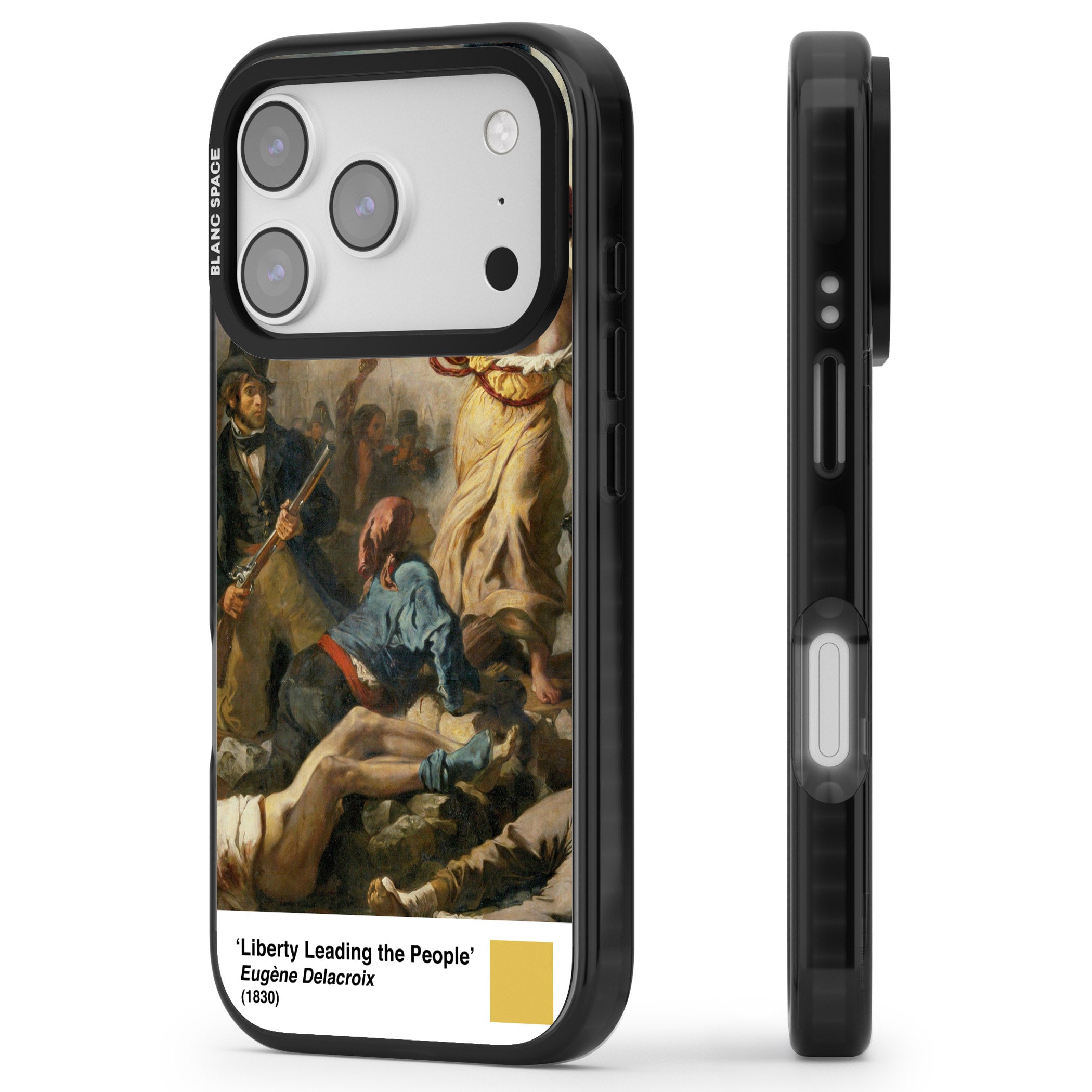 Liberty Leading The People iPhone 17 Pro Max Impact Pro Black Phone Case Side Profile