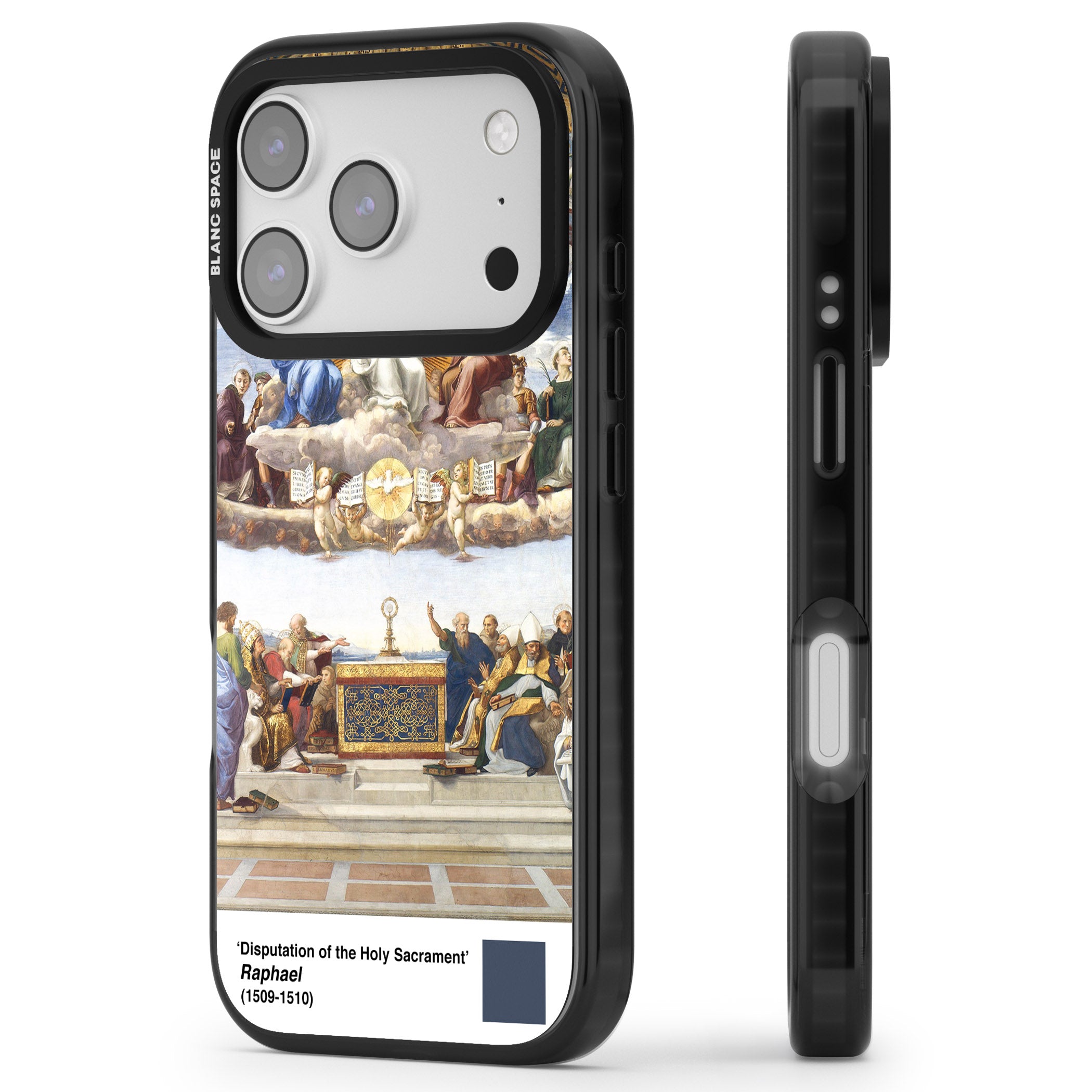 Disputation Of The Holy Sacrament iPhone 17 Pro Max Impact Pro Black Phone Case Side Profile