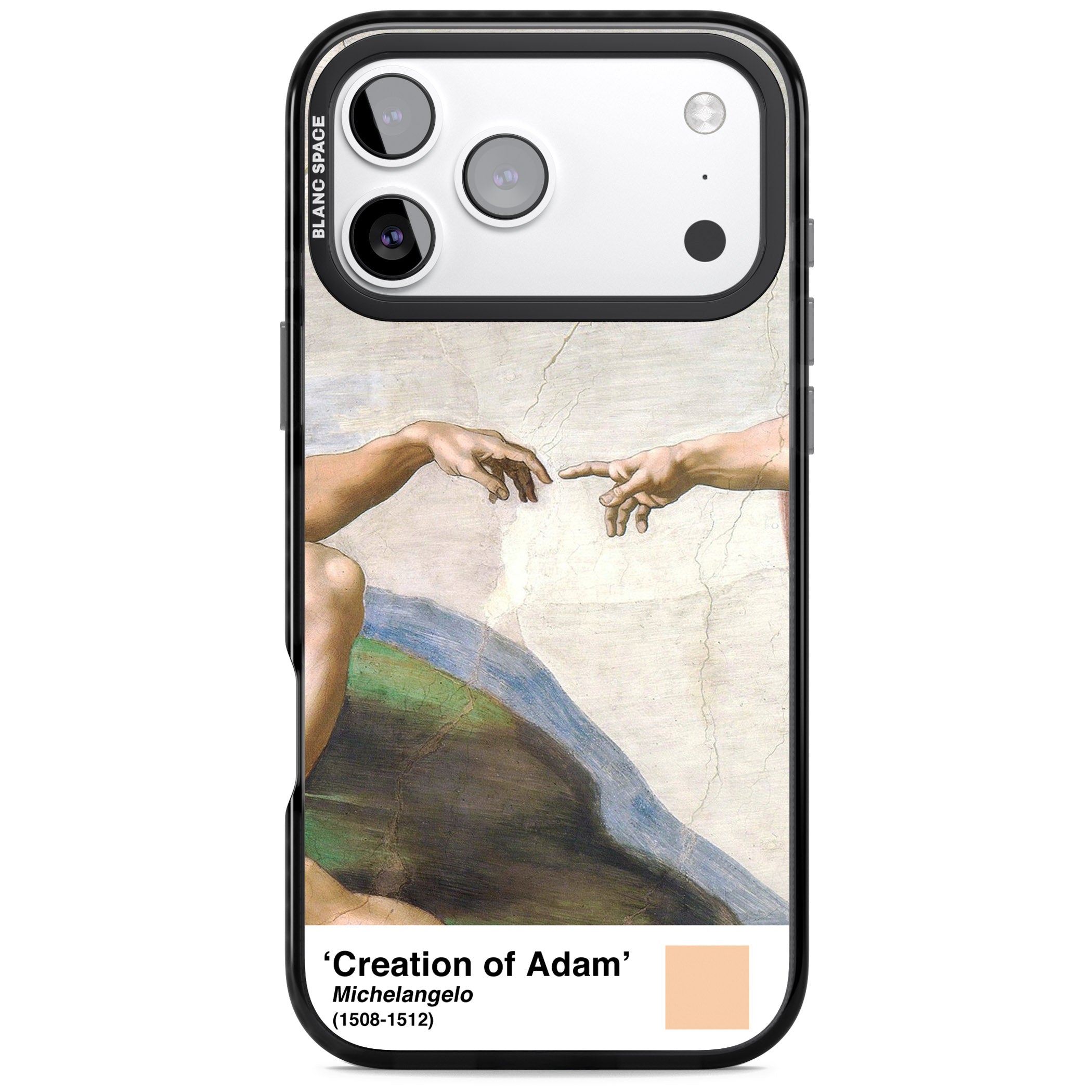 Creation Of Adam iPhone 17 Pro Max Impact Pro Black Phone Case