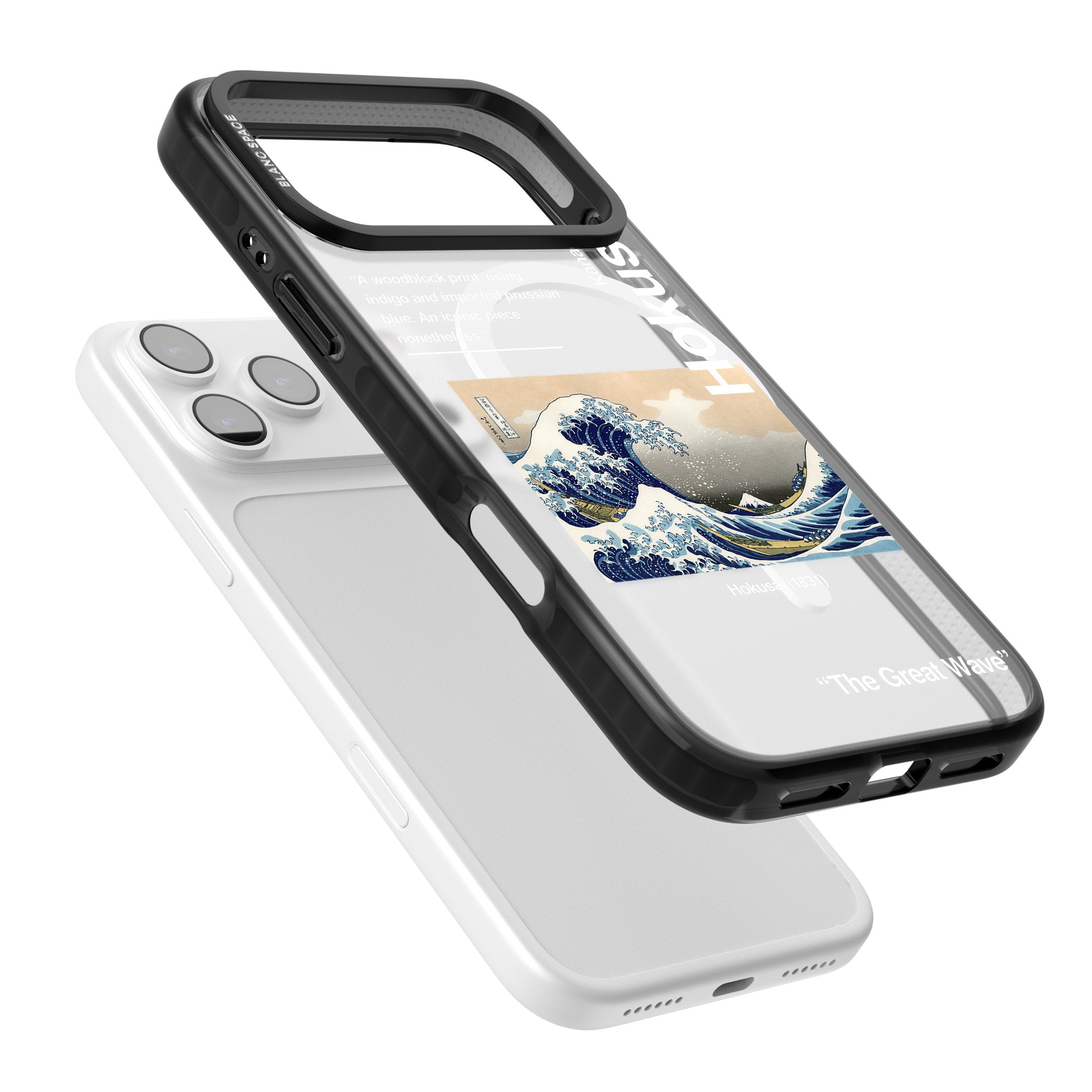 The Great Wave iPhone 17 Pro Max Impact Pro Black Phone Case Colours