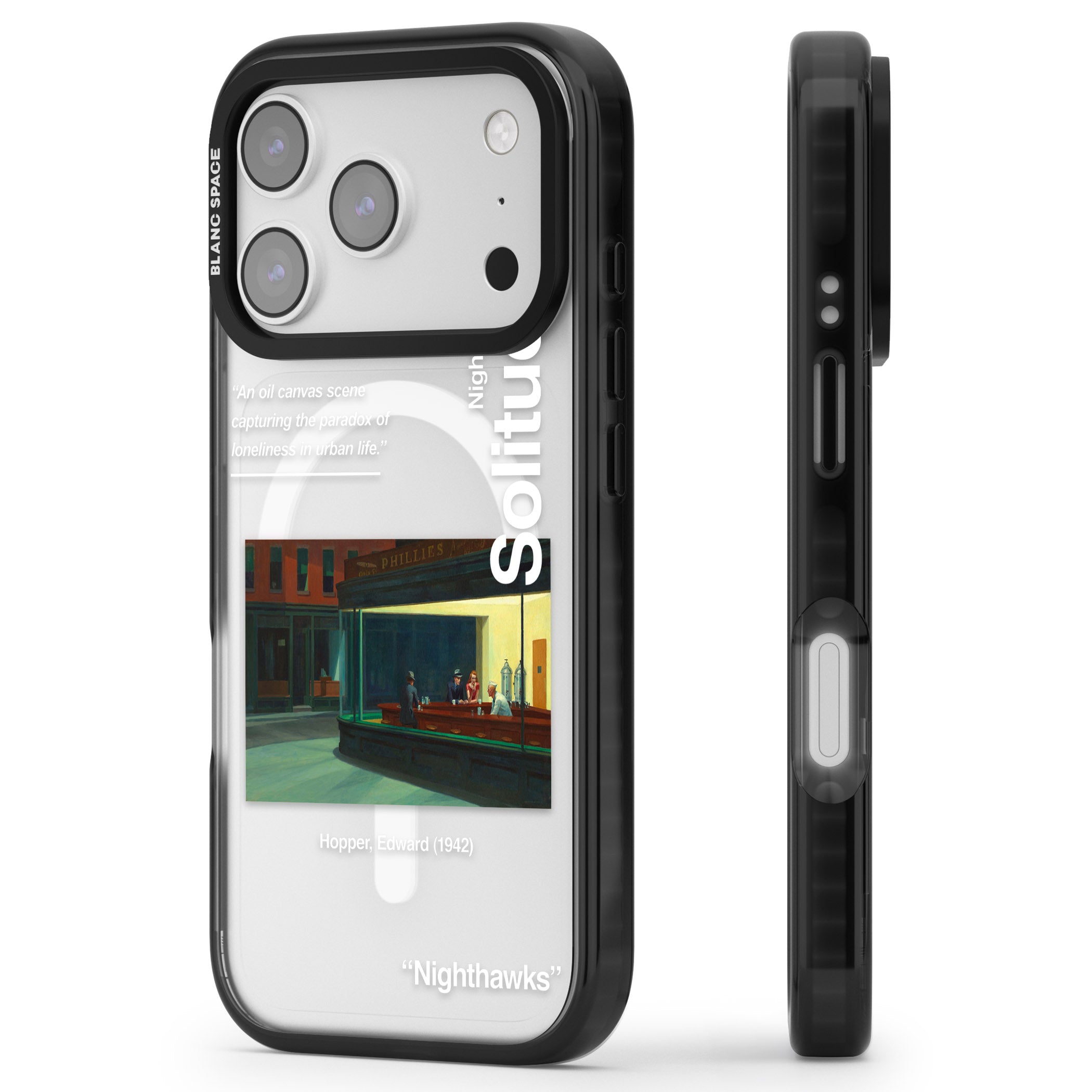 Nighthawks iPhone 17 Pro Max Impact Pro Black Phone Case Side Profile