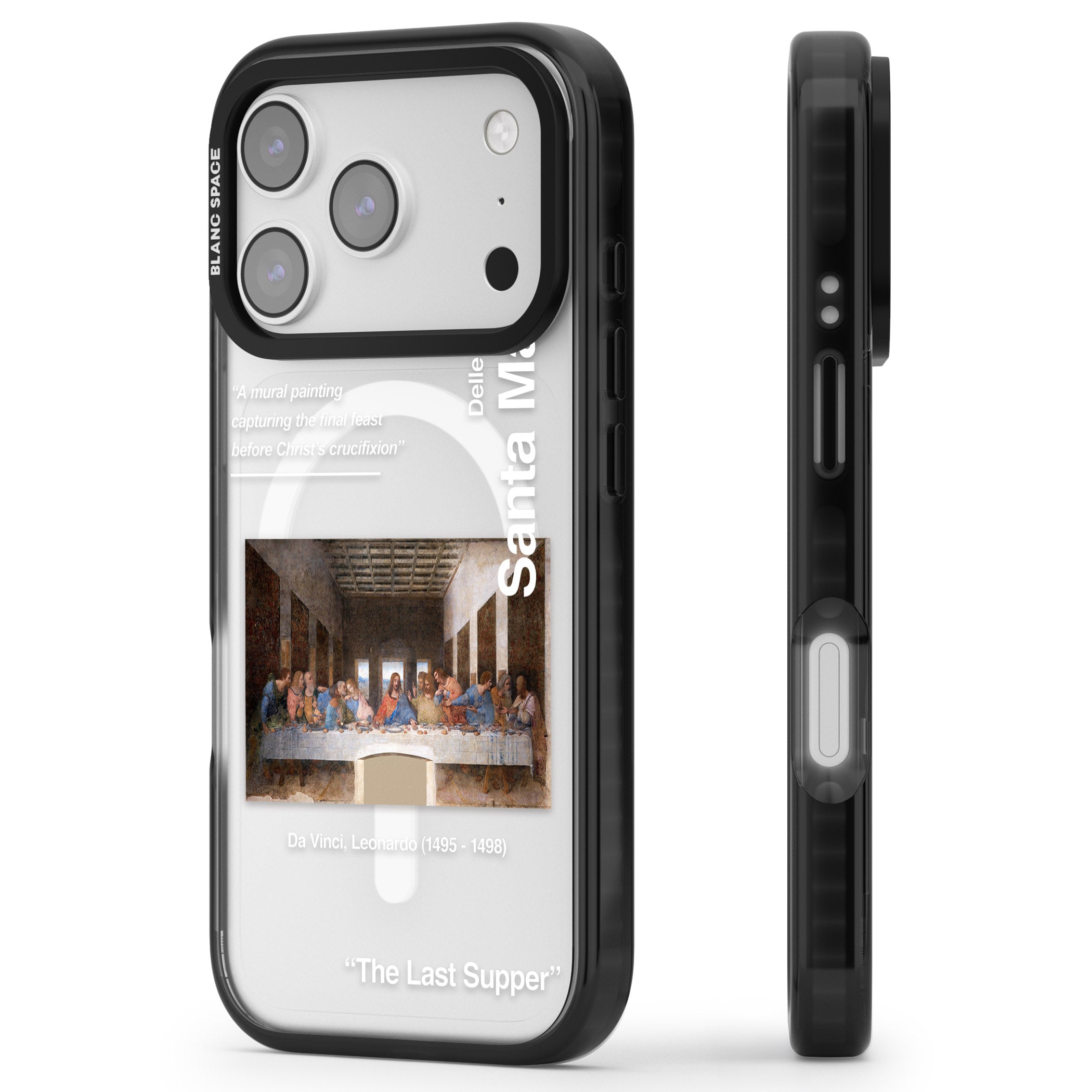 The Last Supper iPhone 17 Pro Max Impact Pro Black Phone Case Side Profile