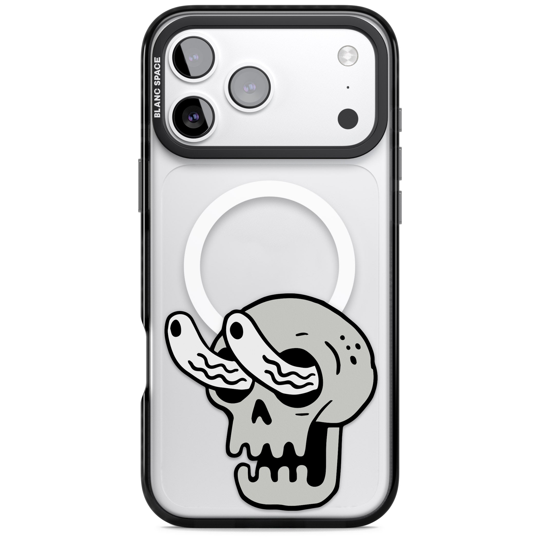 Skull Eyes iPhone 17 Pro Max Impact Pro Black Phone Case