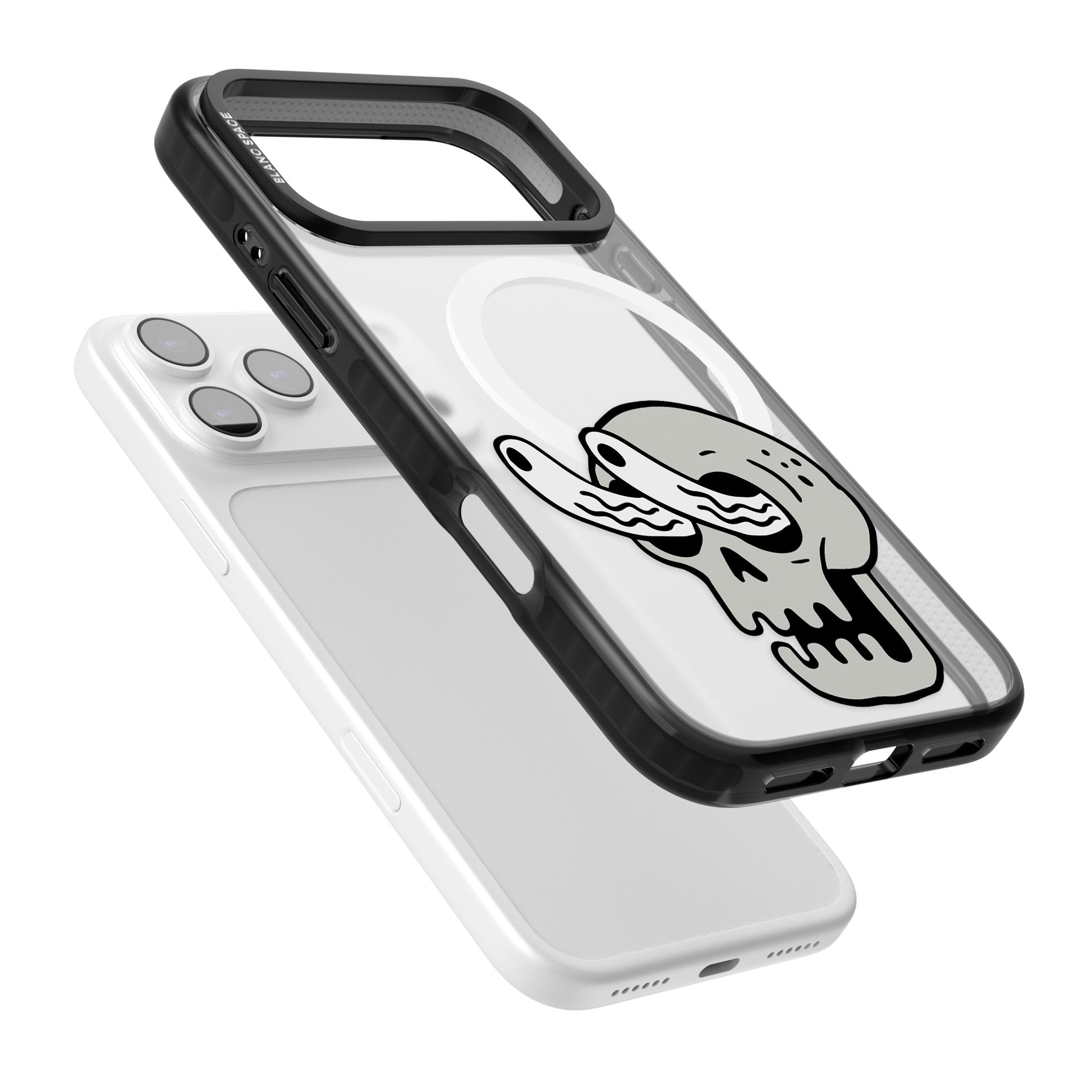 Skull Eyes iPhone 17 Pro Max Impact Pro Black Phone Case Colours