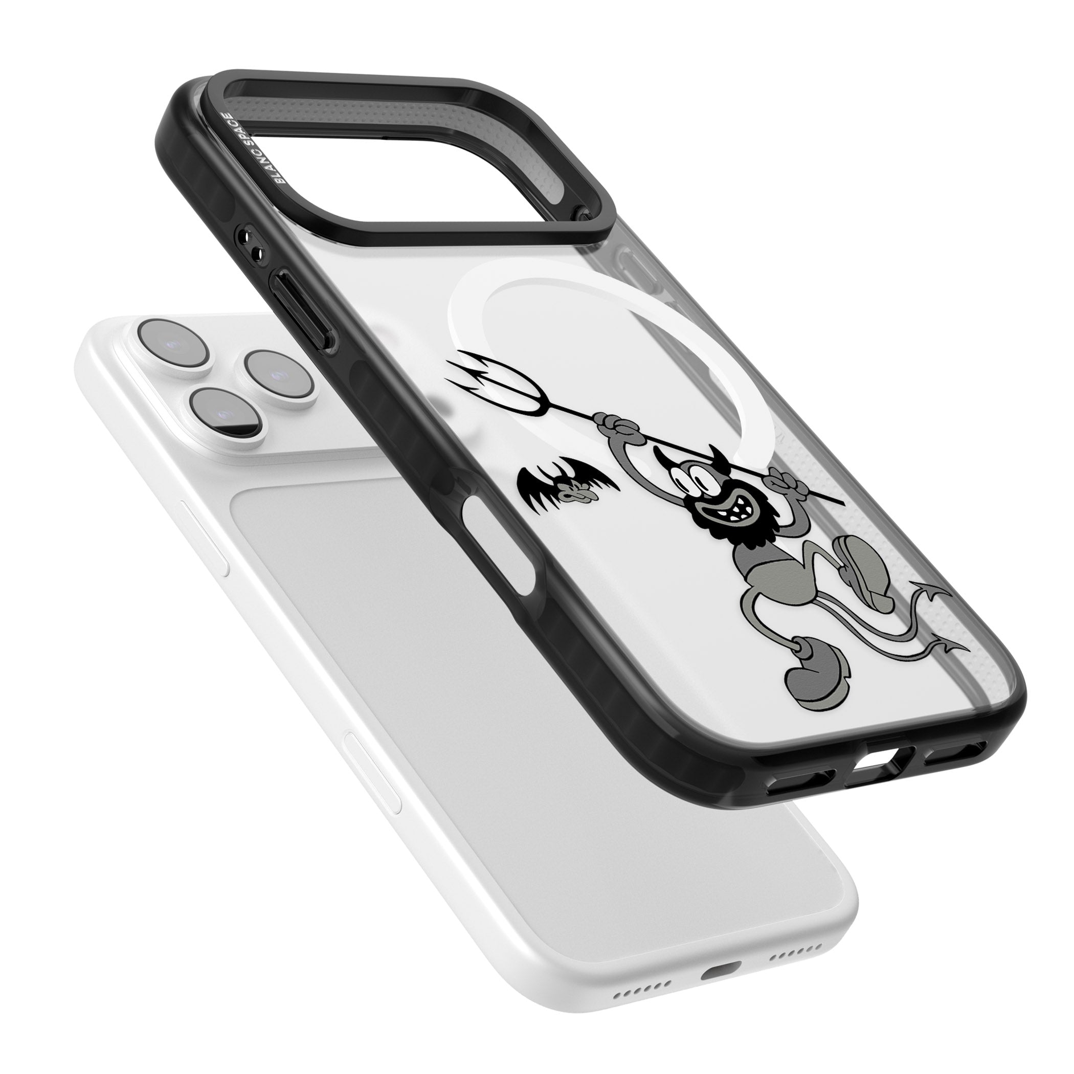 Dancing Devil iPhone 17 Pro Max Impact Pro Black Phone Case Colours