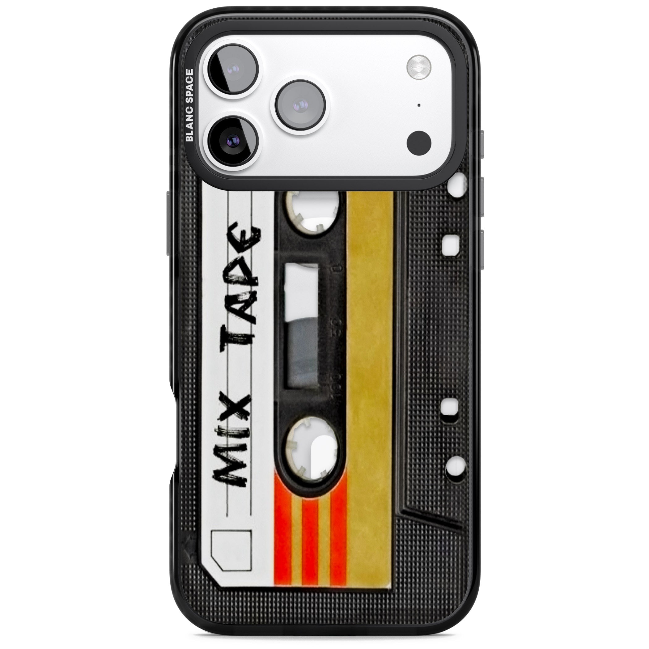 Retro Mix Tape iPhone 17 Pro Max Impact Pro Black Phone Case