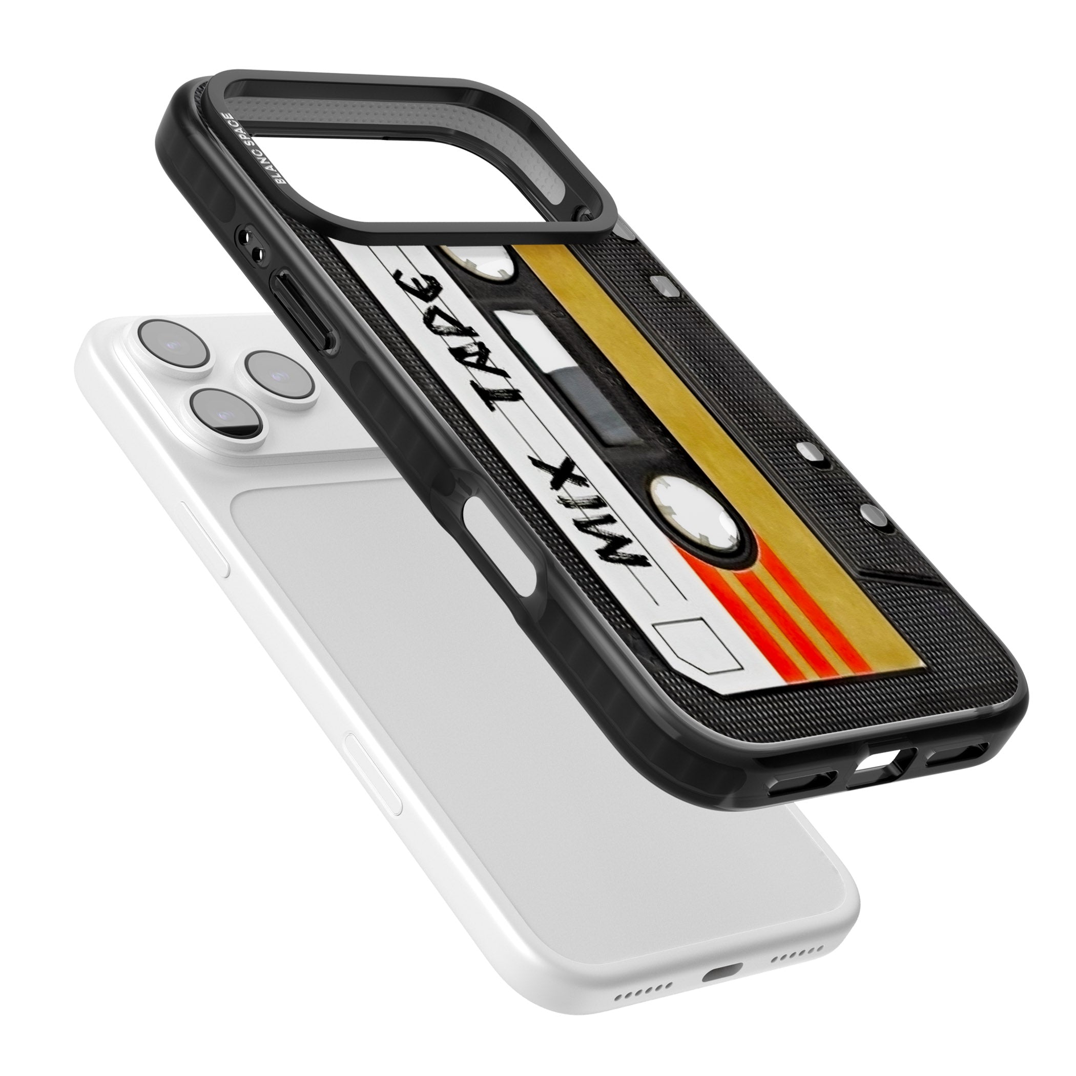 Retro Mix Tape iPhone 17 Pro Max Impact Pro Black Phone Case Colours