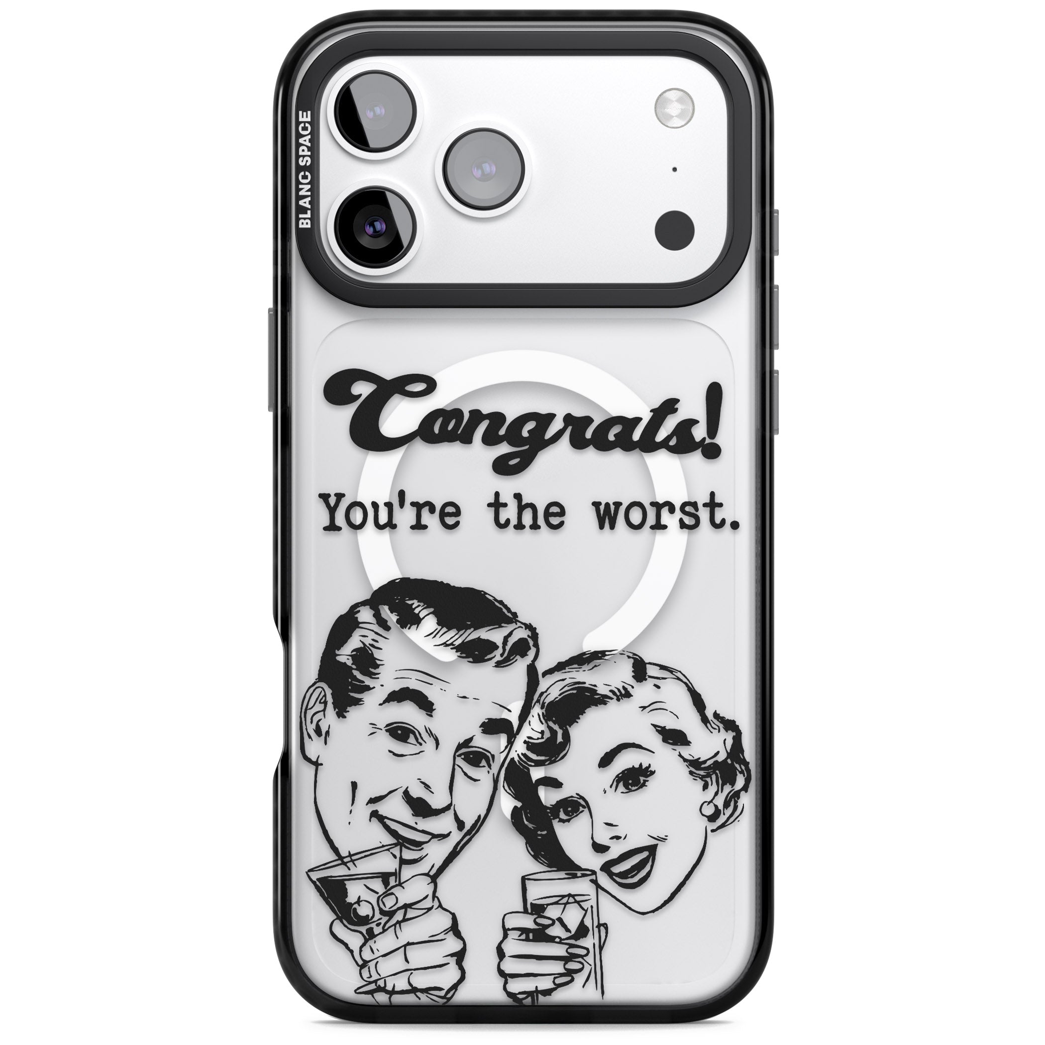 Congrats Youre The Worst iPhone 17 Pro Max Impact Pro Black Phone Case
