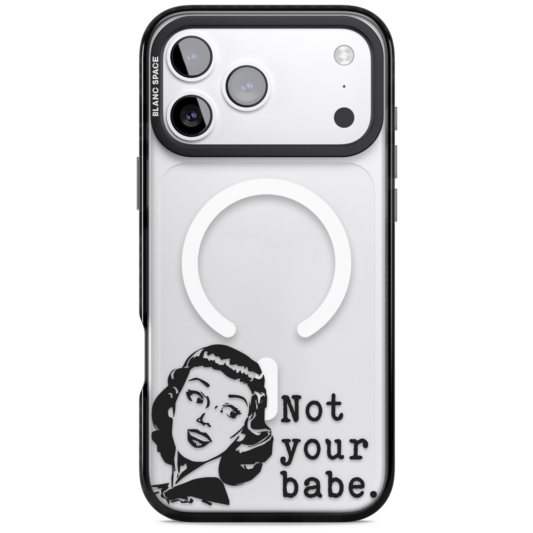 Not Your Babe iPhone 17 Pro Max Impact Pro Black Phone Case