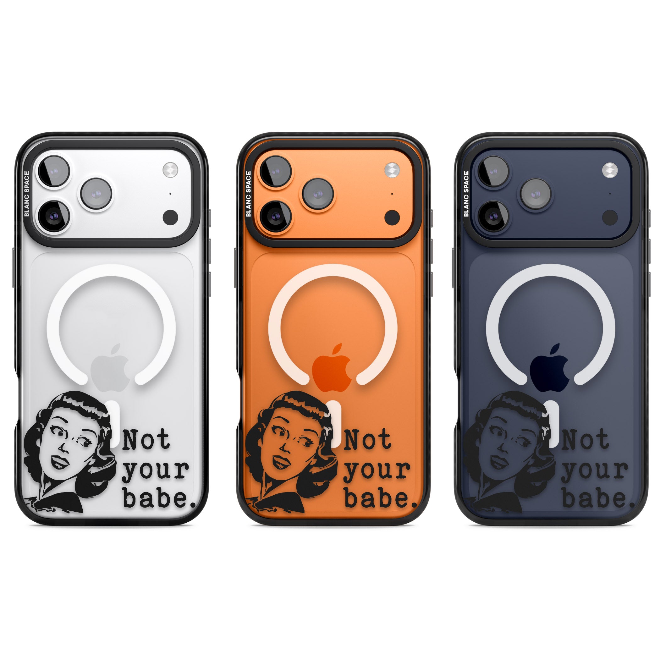 Not Your Babe iPhone 17 Pro Impact Pro Black Phone Case APT Impact Protection