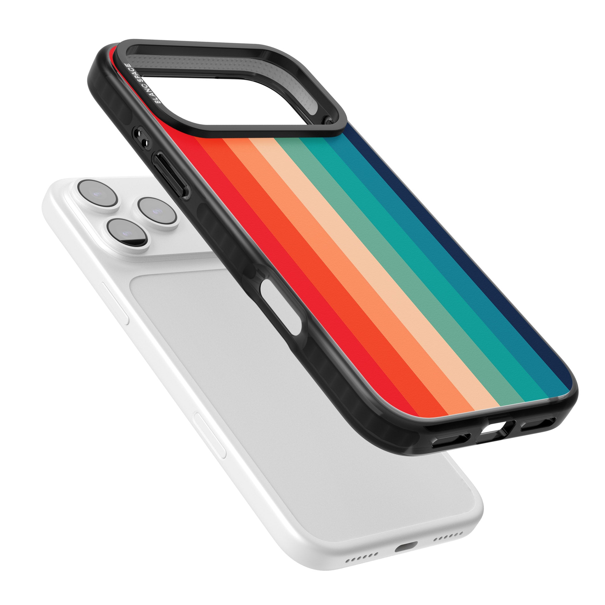 Retro 70'S Colour Palette iPhone 17 Pro Max Impact Pro Black Phone Case Colours