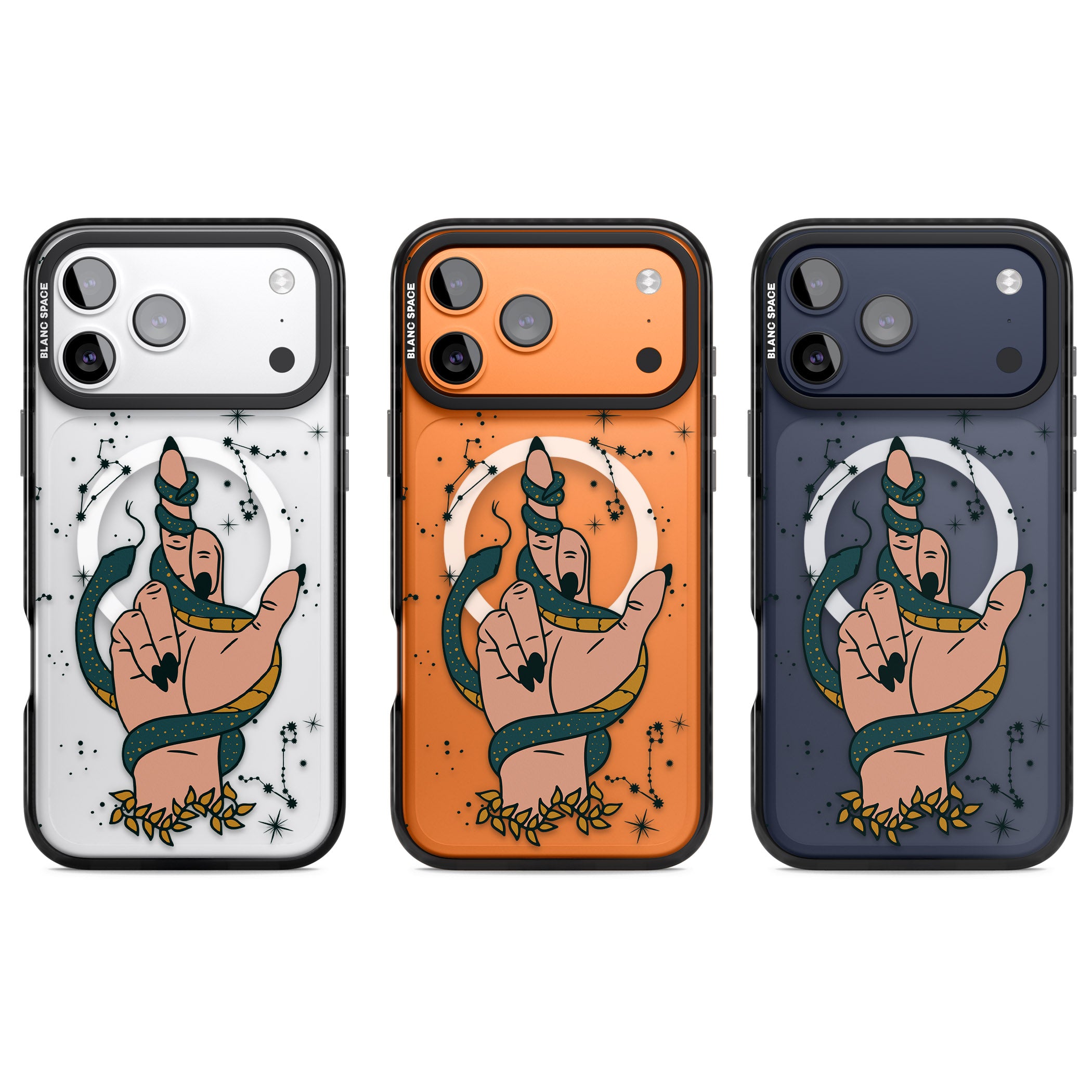 Snakes, Stars And Cynicism iPhone 17 Pro Impact Pro Black Phone Case APT Impact Protection