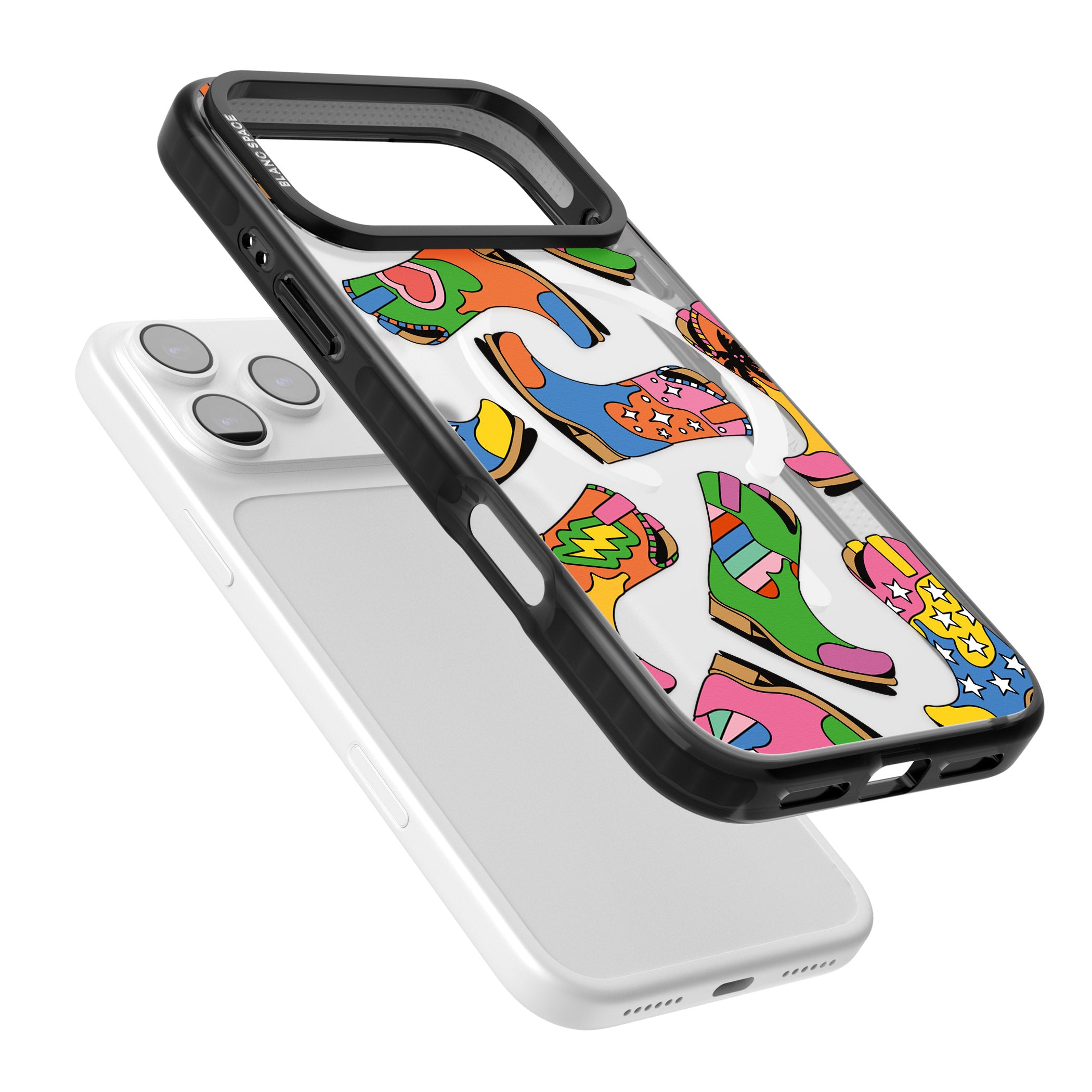 Starburst Boots iPhone 17 Pro Max Impact Pro Black Phone Case Colours
