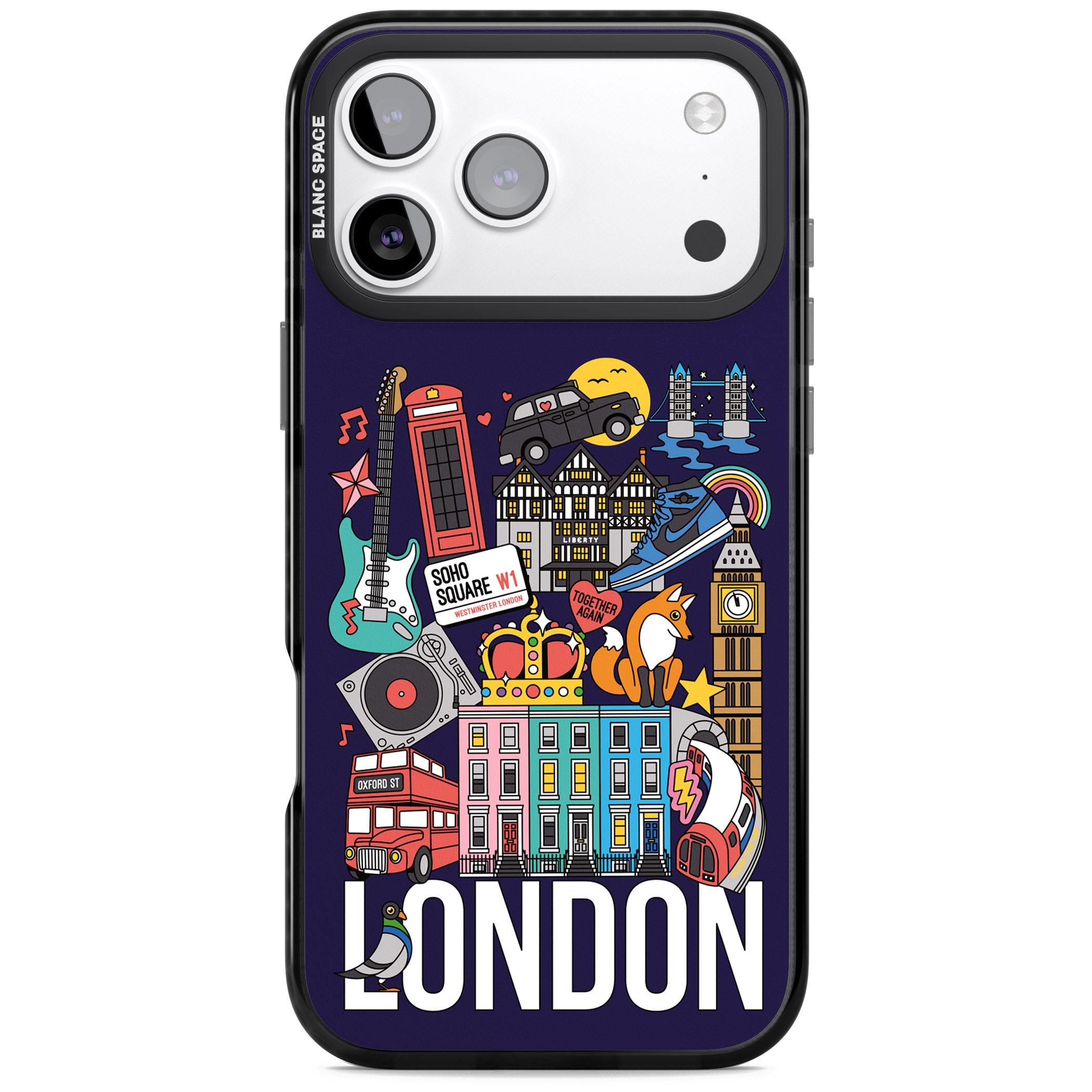 London Calling iPhone 17 Pro Max Impact Pro Black Phone Case