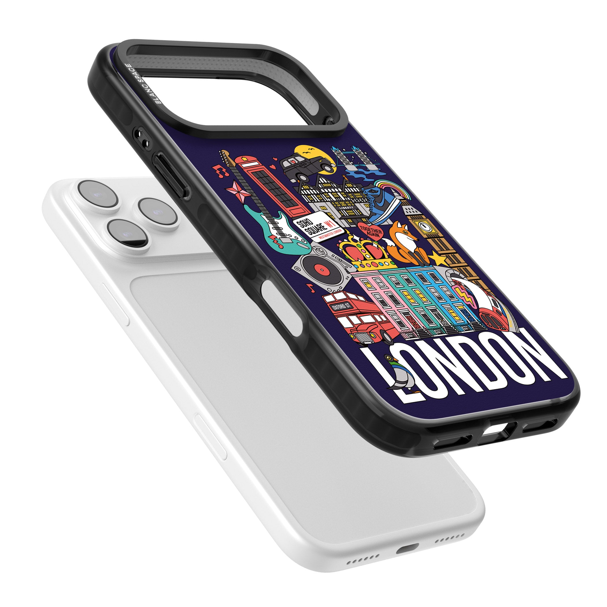 London Calling iPhone 17 Pro Max Impact Pro Black Phone Case Colours