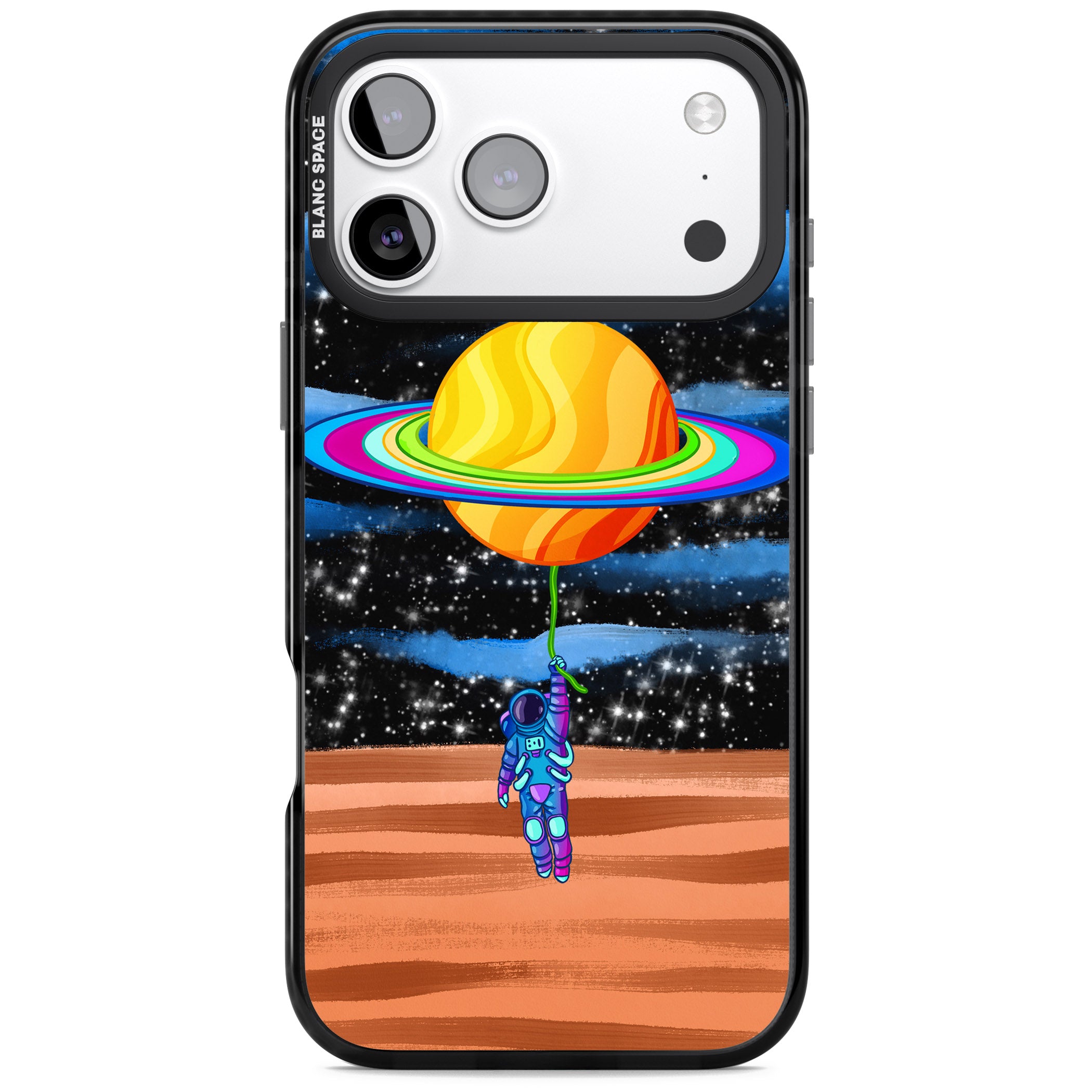 World On Helium iPhone 17 Pro Max Impact Pro Black Phone Case