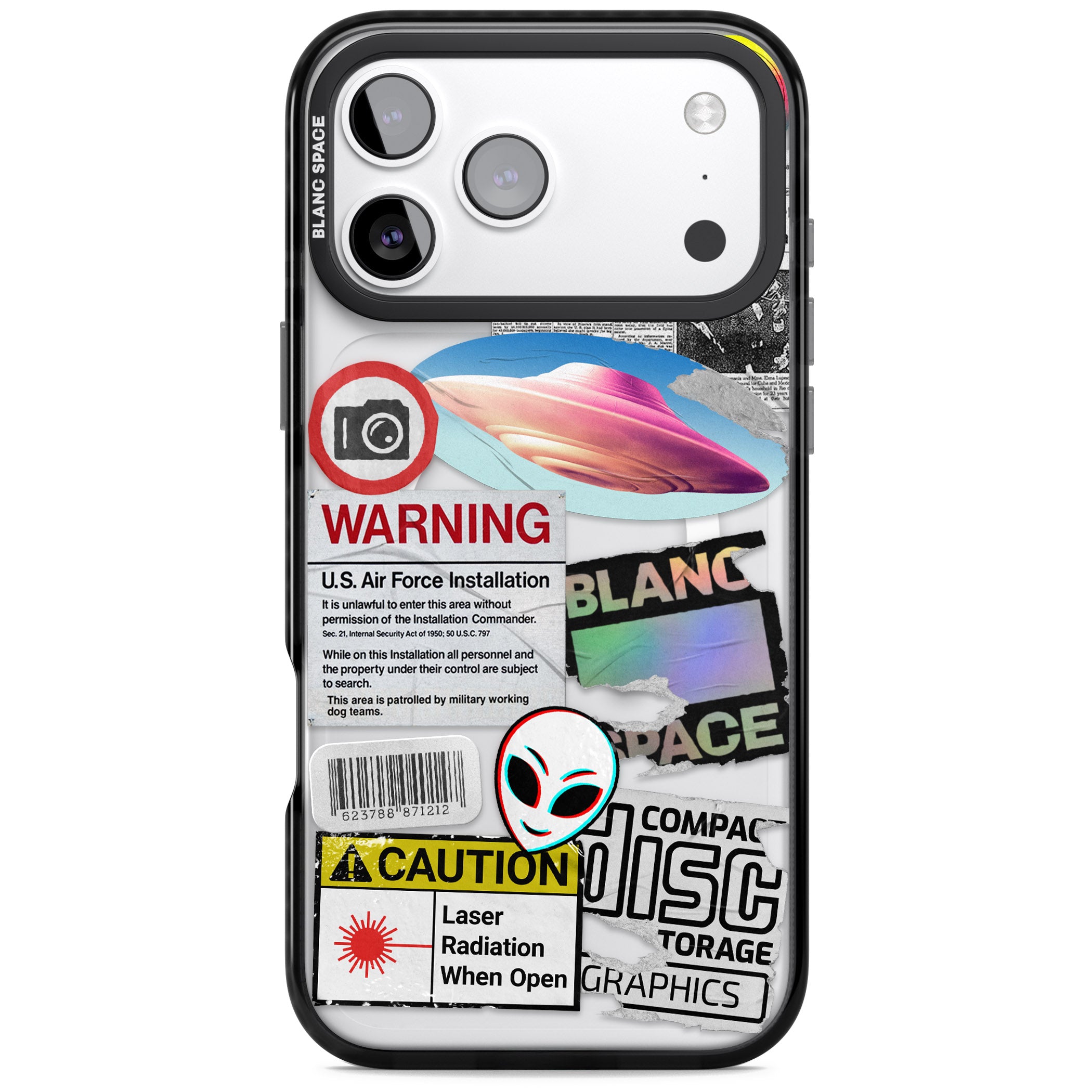 Cosmic Encounters iPhone 17 Pro Max Impact Pro Black Phone Case
