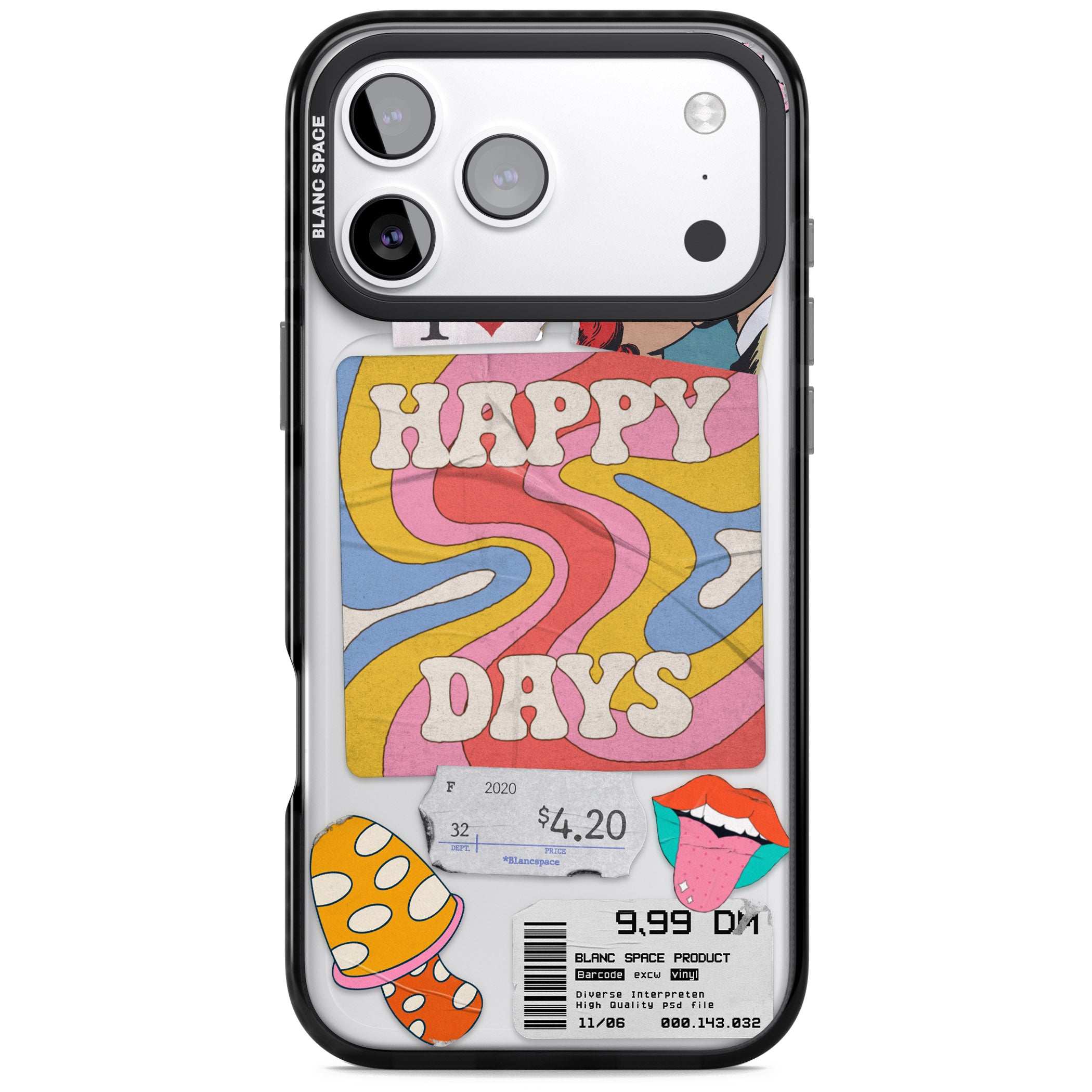 Groovy Trip iPhone 17 Pro Max Impact Pro Black Phone Case