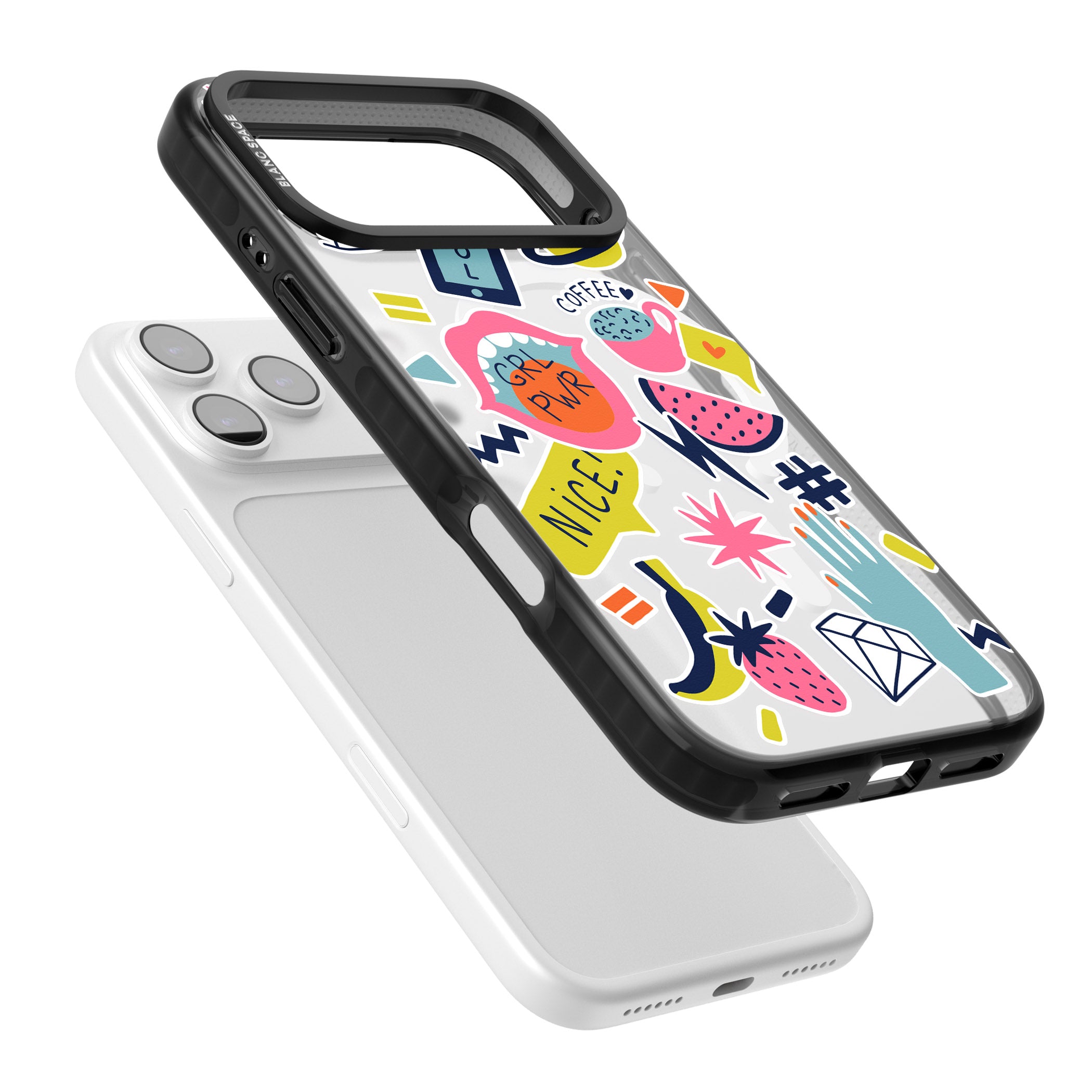 Grl Pwr iPhone 17 Pro Max Impact Pro Black Phone Case Colours