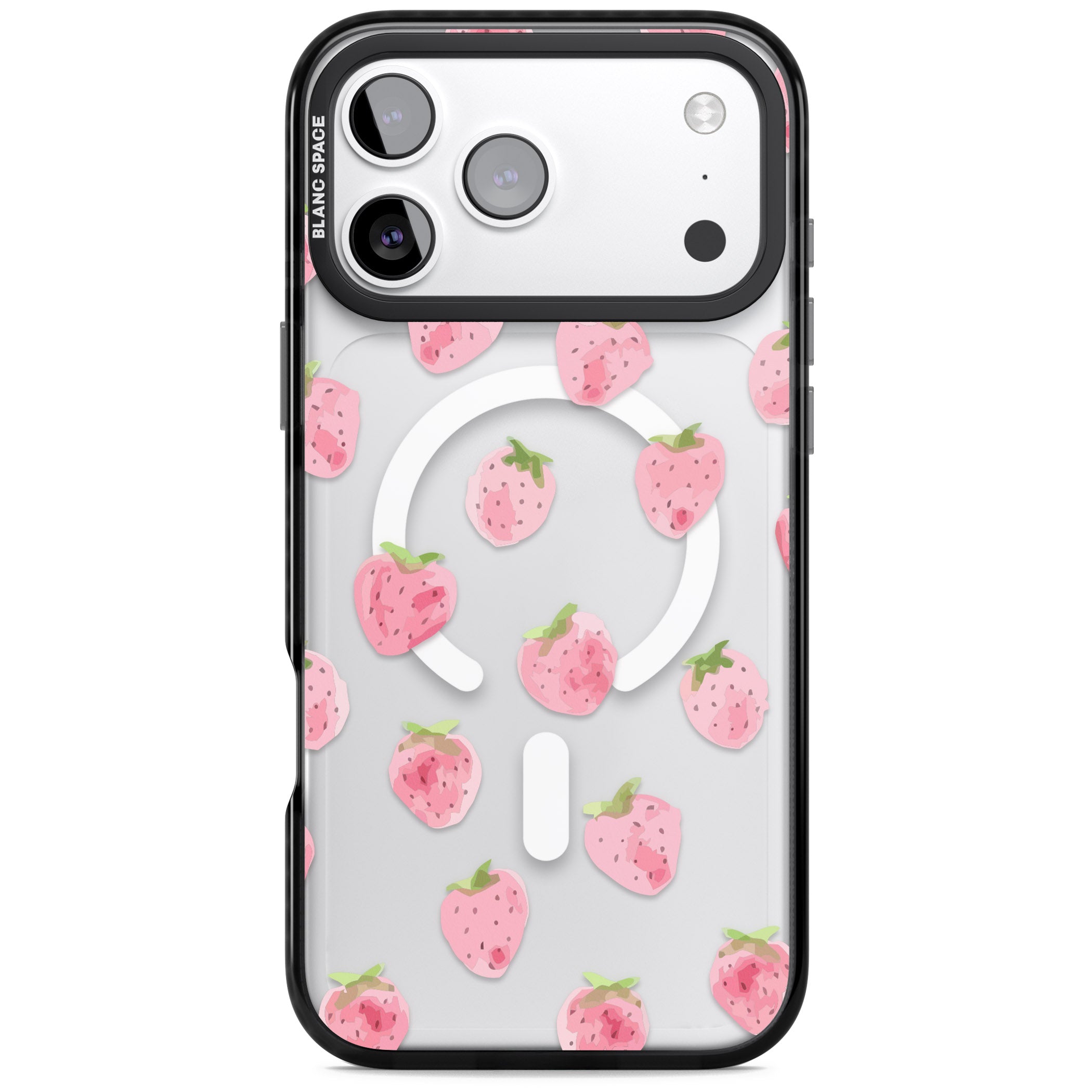 Classic Strawberry iPhone 17 Pro Max Impact Pro Black Phone Case