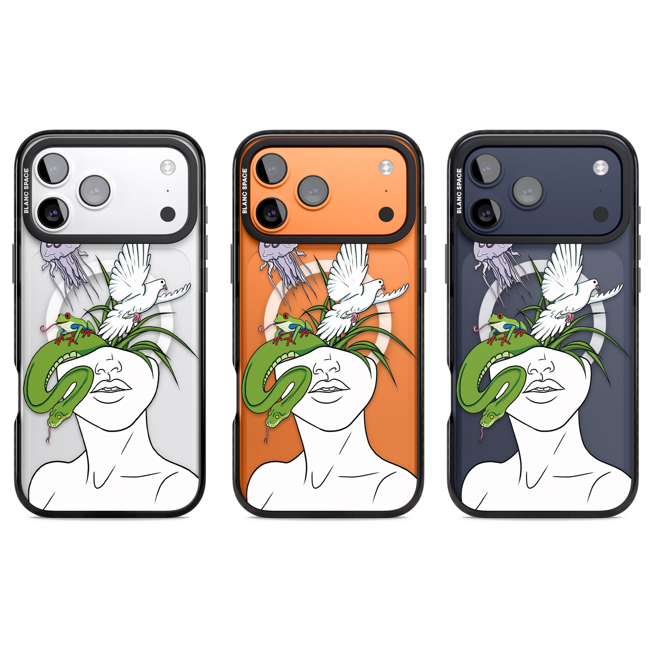 Wild Thoughts iPhone 17 Pro Impact Pro Black Phone Case APT Impact Protection