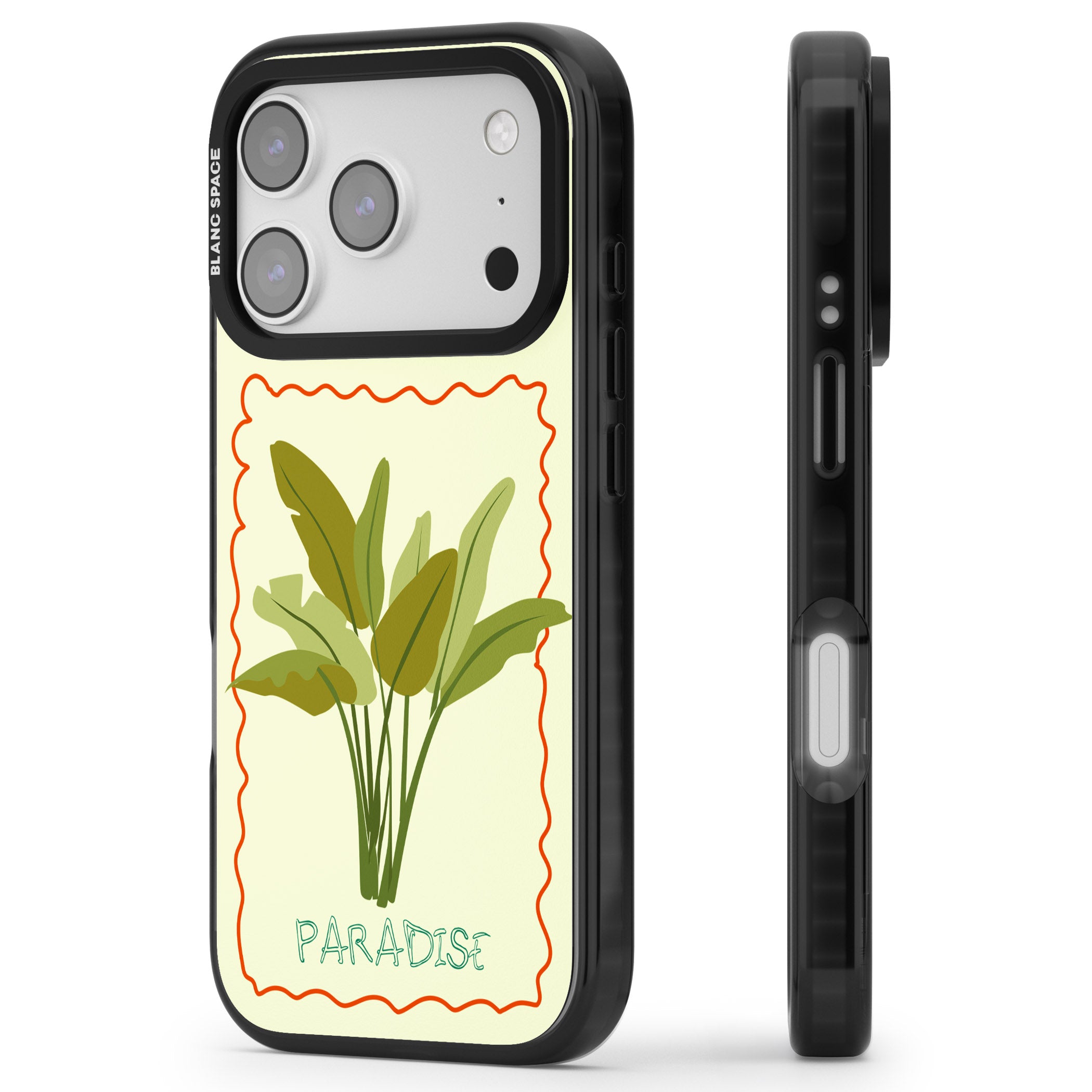 Paradies Plant iPhone 17 Pro Max Impact Pro Black Phone Case Side Profile