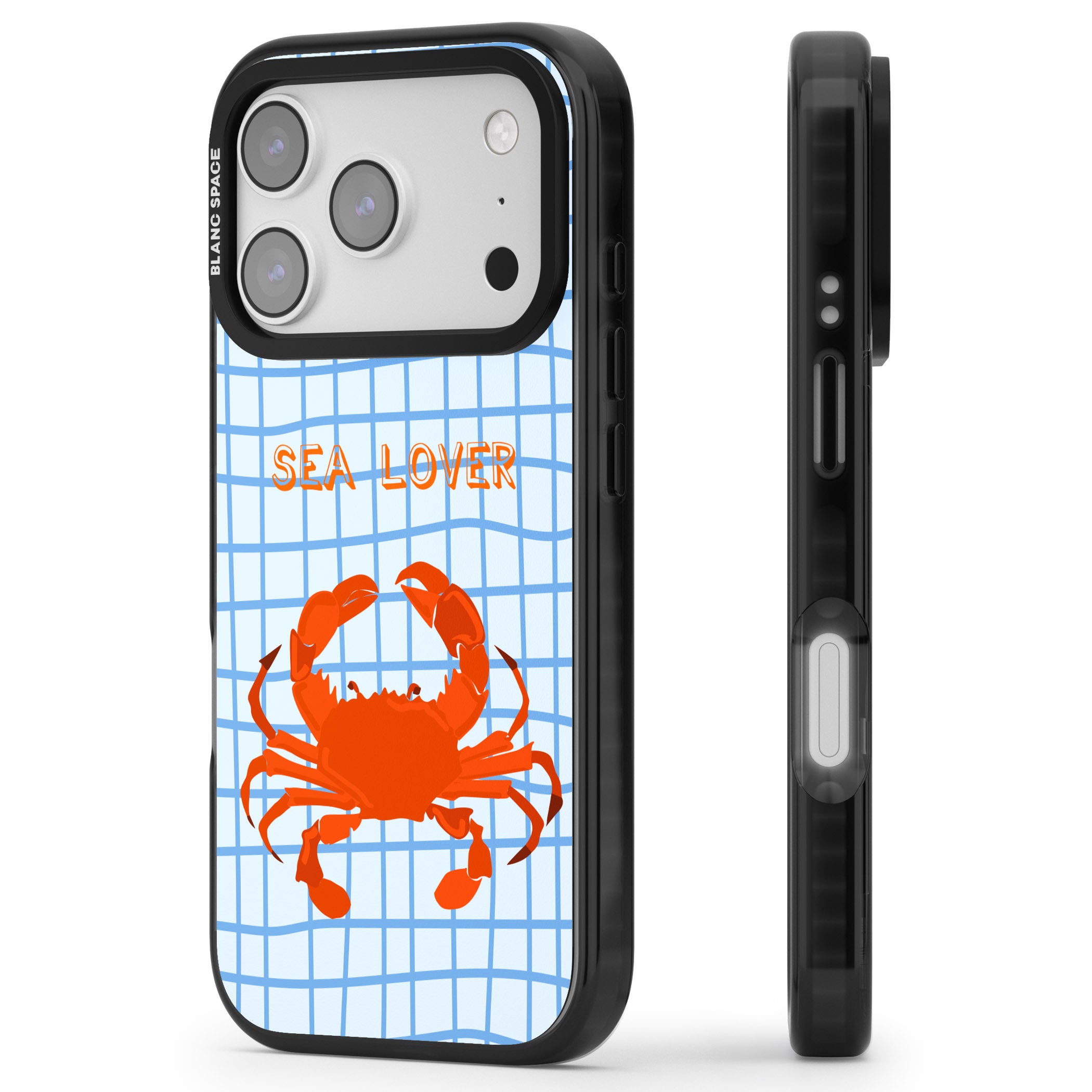 Sea Lover iPhone 17 Pro Max Impact Pro Black Phone Case Side Profile