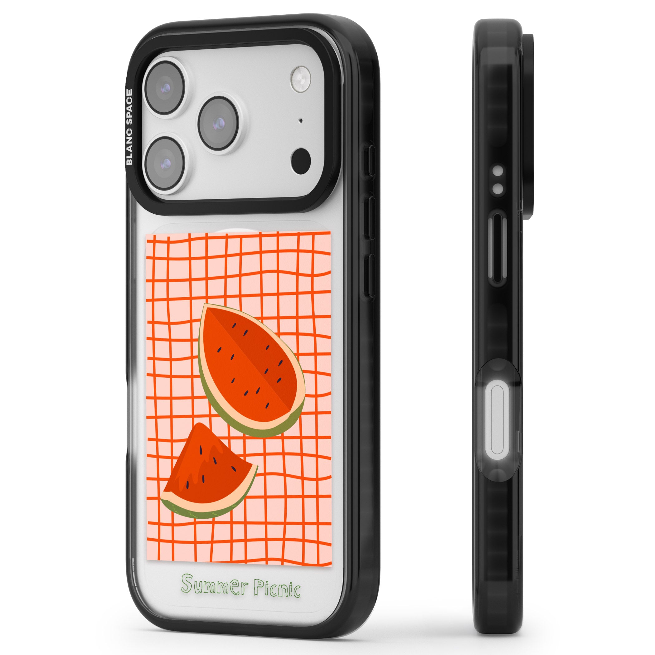 Summer Picnic iPhone 17 Pro Max Impact Pro Black Phone Case Side Profile