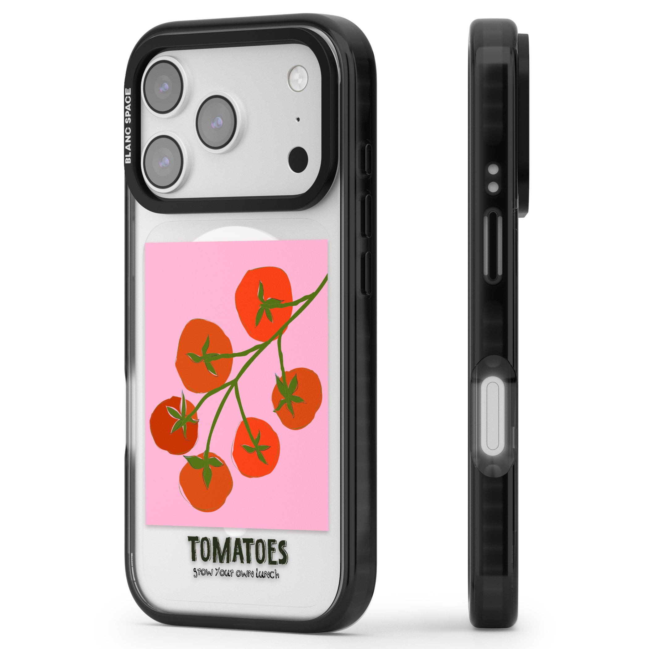 Own Tomatoes iPhone 17 Pro Max Impact Pro Black Phone Case Side Profile