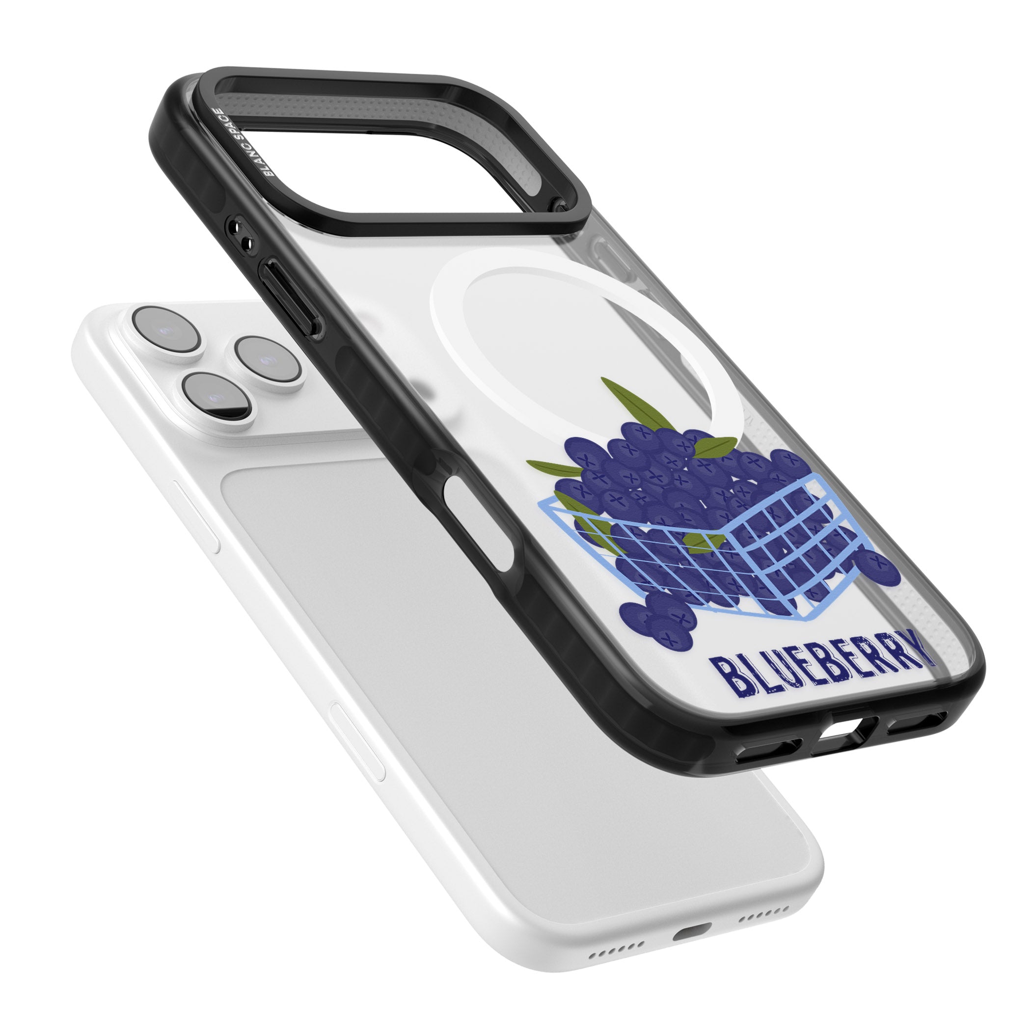 Blueberry Basket iPhone 17 Pro Max Impact Pro Black Phone Case Colours