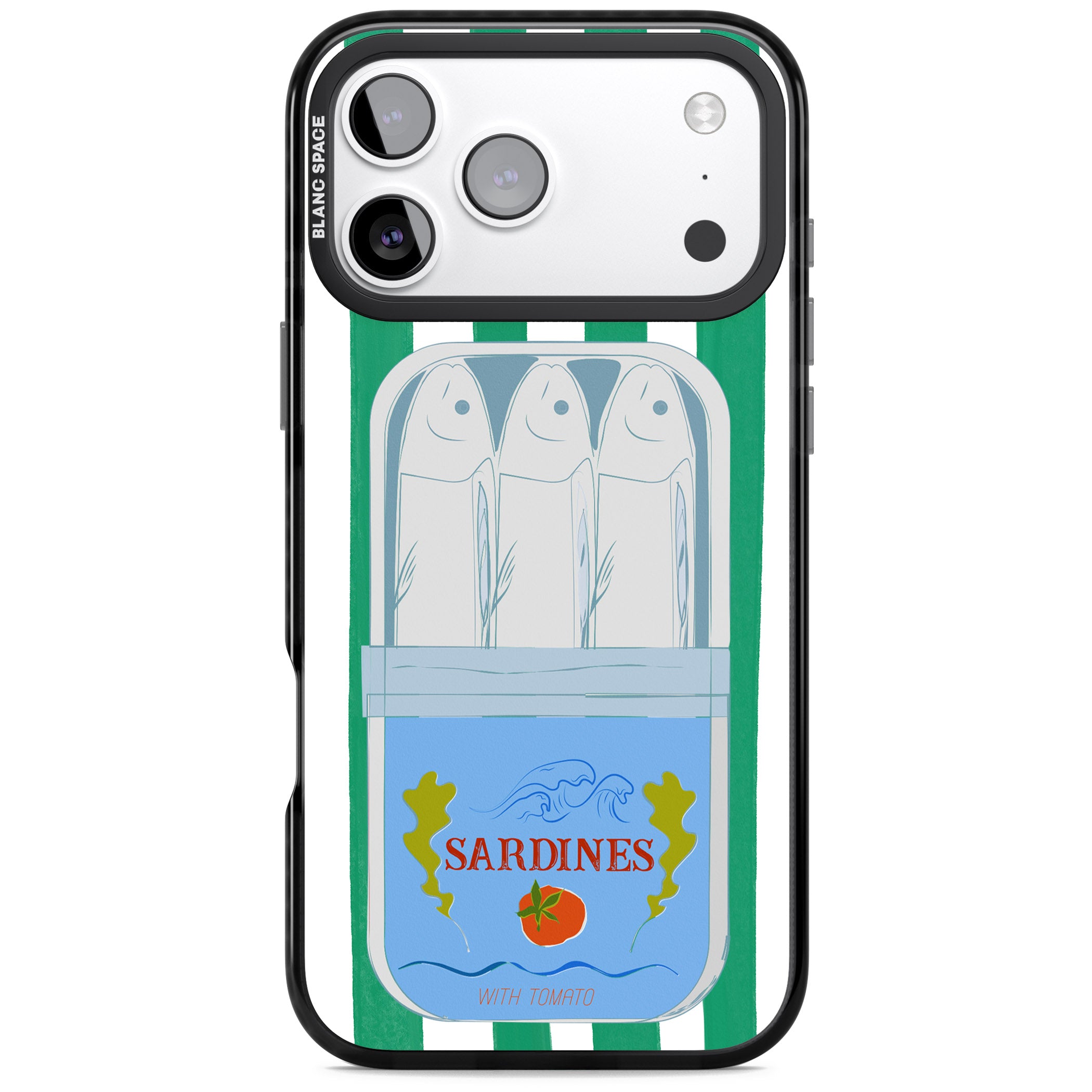 Italian Coastal Sardines iPhone 17 Pro Max Impact Pro Black Phone Case