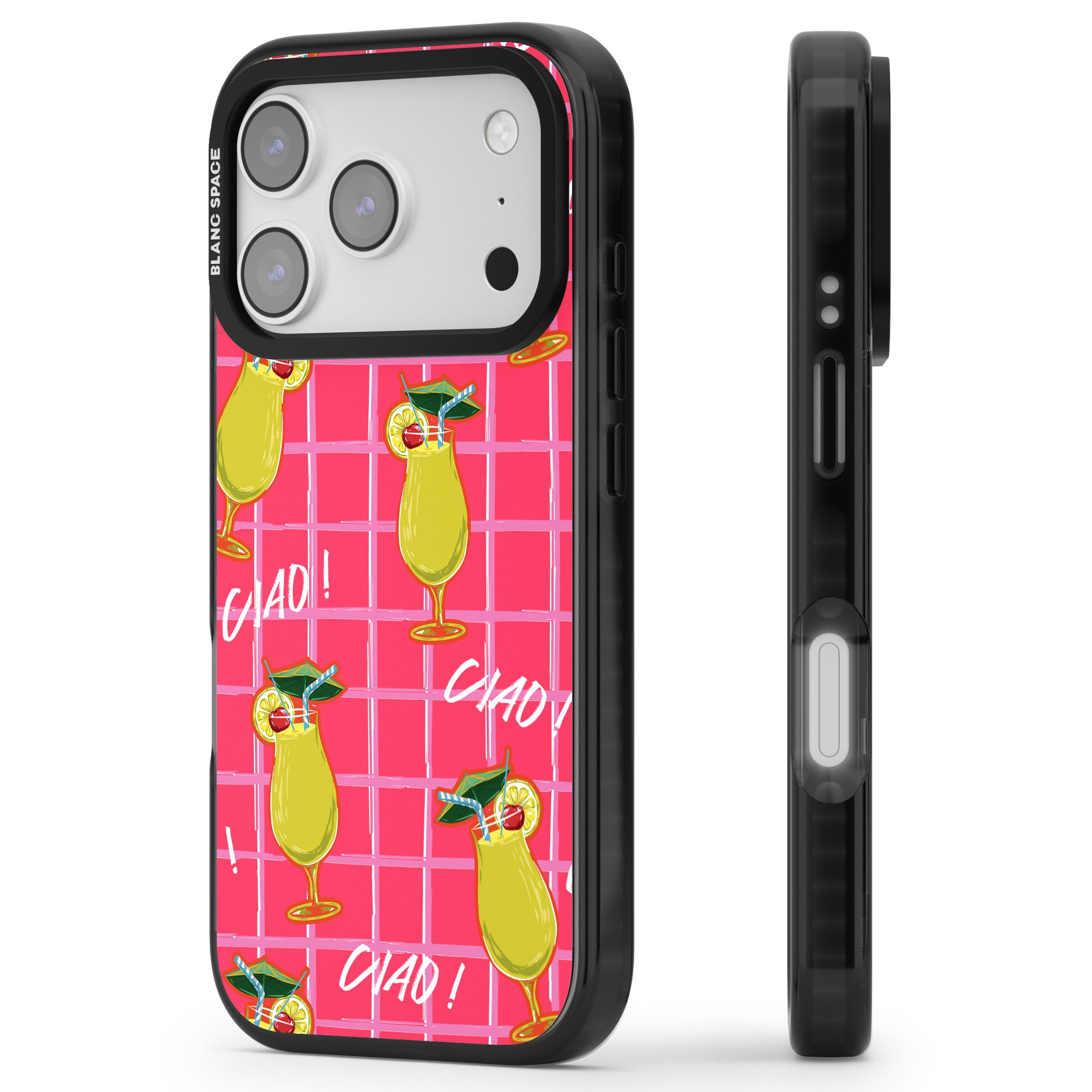 Ciao Lemons iPhone 17 Pro Max Impact Pro Black Phone Case Side Profile
