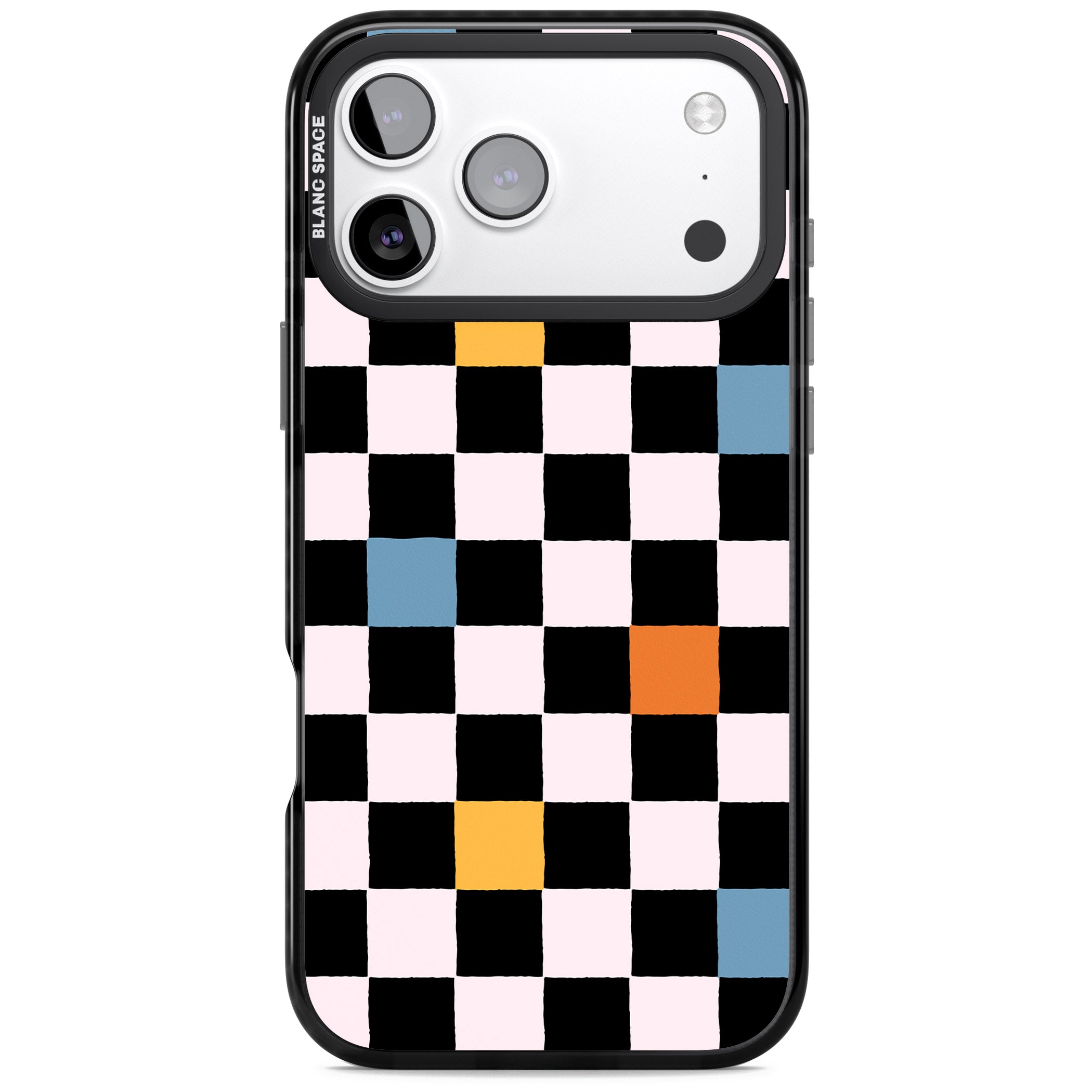 Vibrant Retro Checkered iPhone 17 Pro Max Impact Pro Black Phone Case