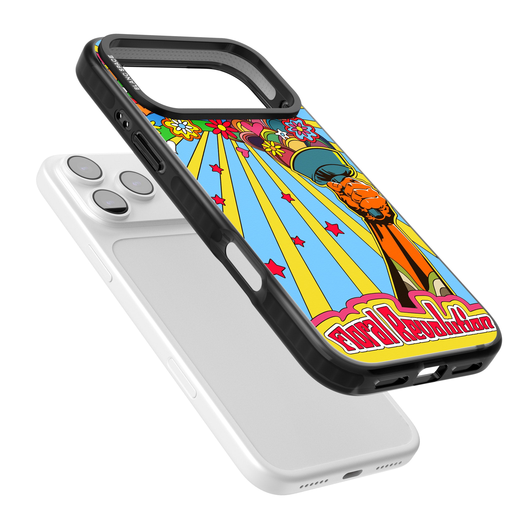 Floral Revolution iPhone 17 Pro Max Impact Pro Black Phone Case Colours