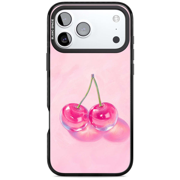 Pink Glass Cherry