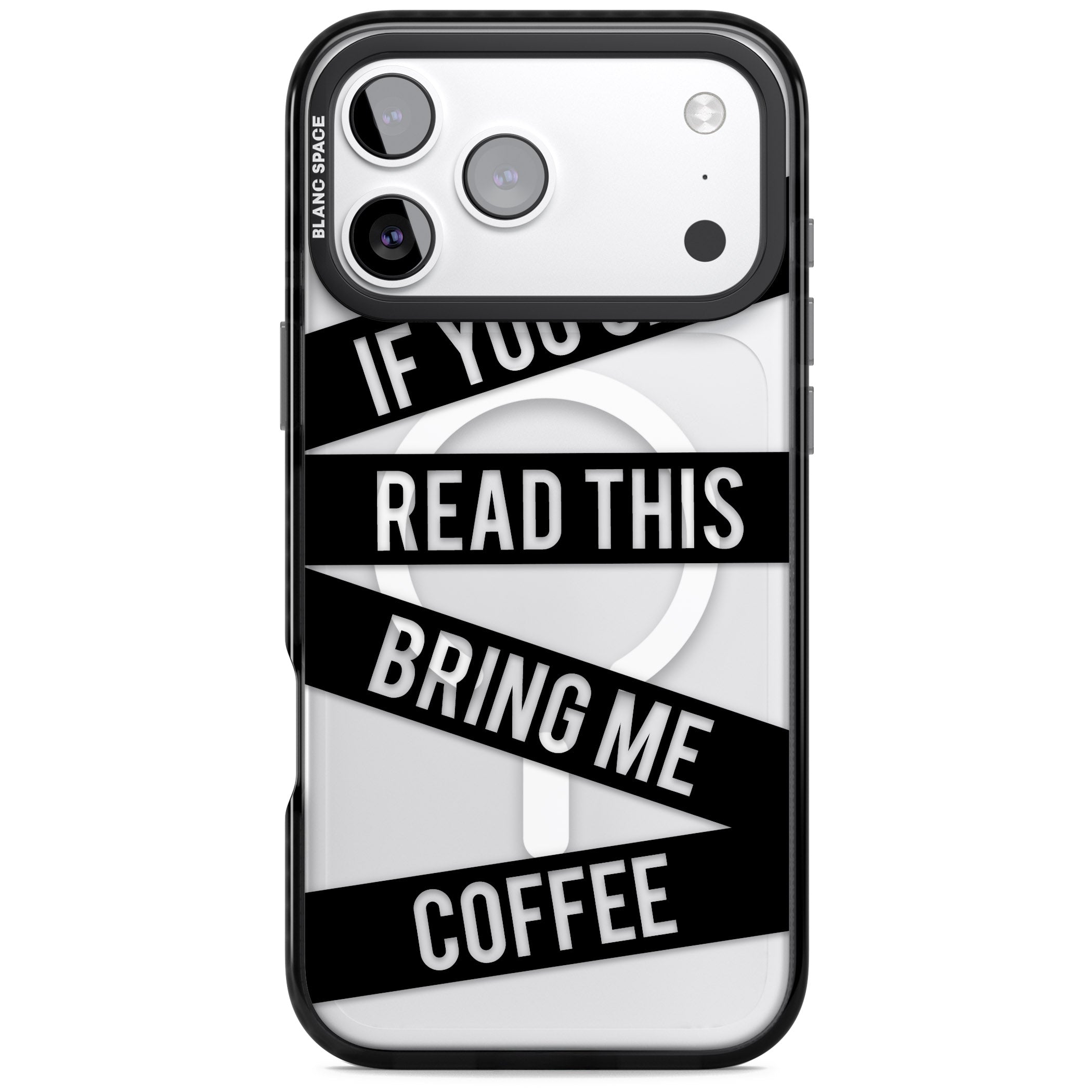 Bring Me Coffee iPhone 17 Pro Max Impact Pro Black Phone Case